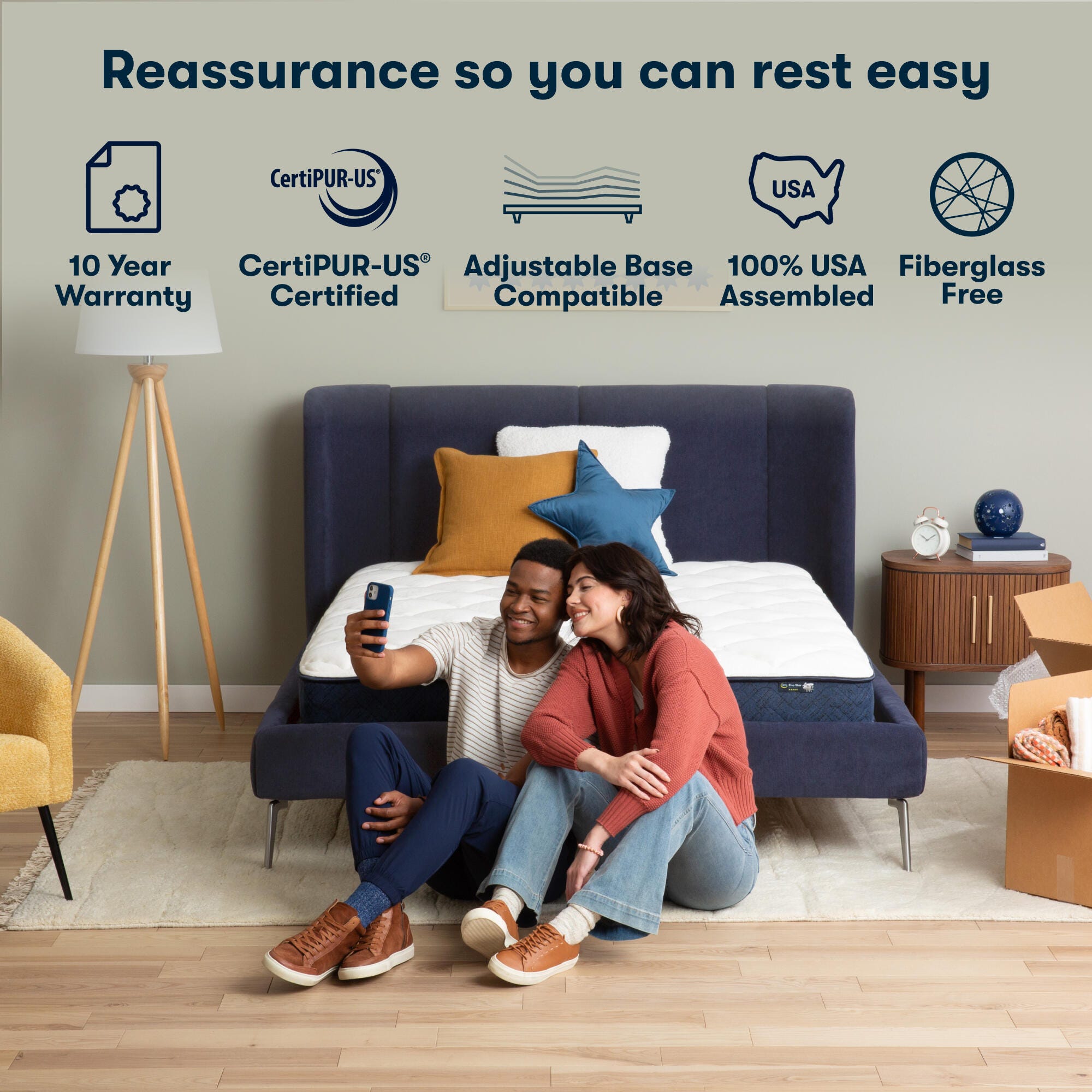 Serta Perfect Day 7" Firm Twin Mattress, Off White, large