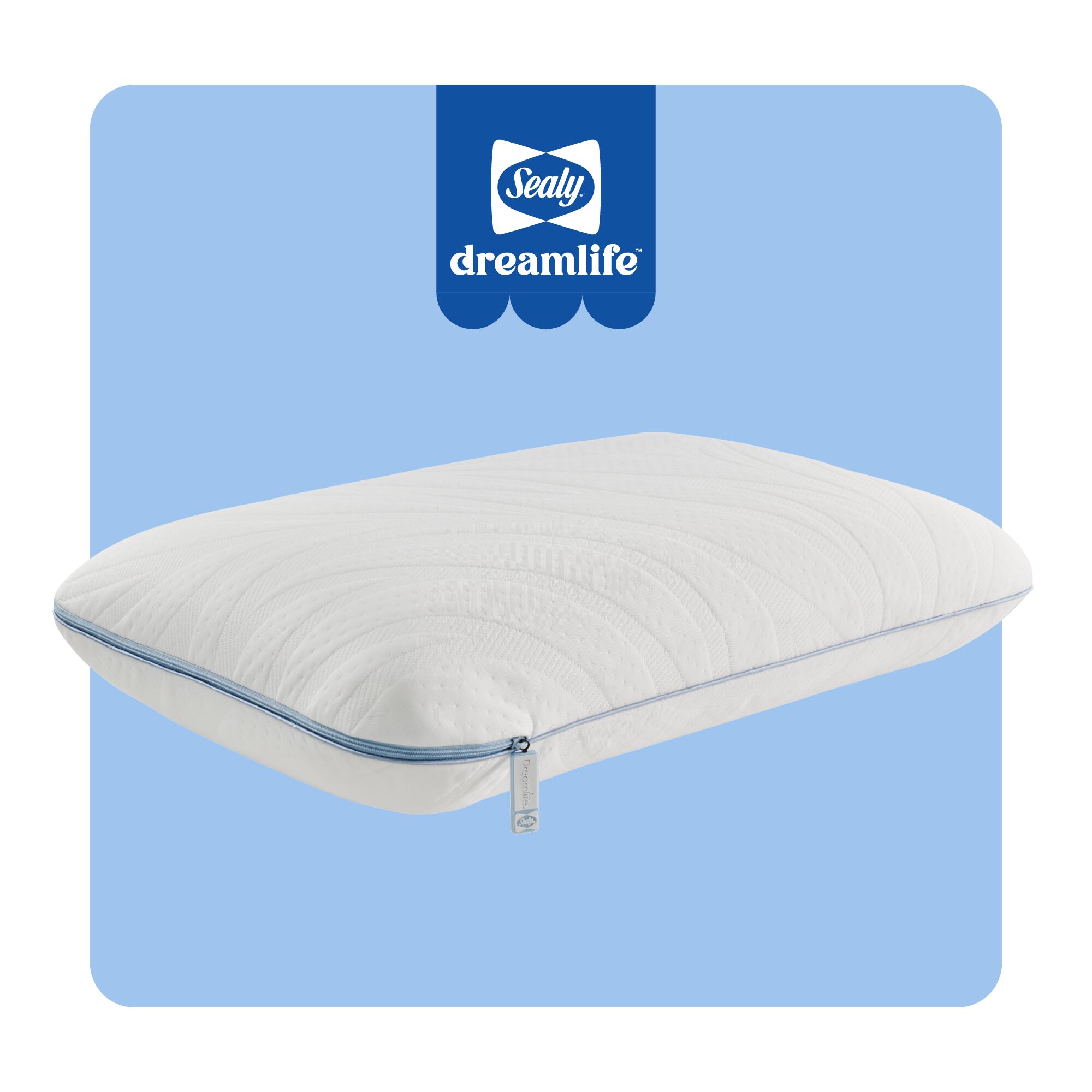 Sealy Dreamlife Solid Standard Memory Foam Pillow, , rollover