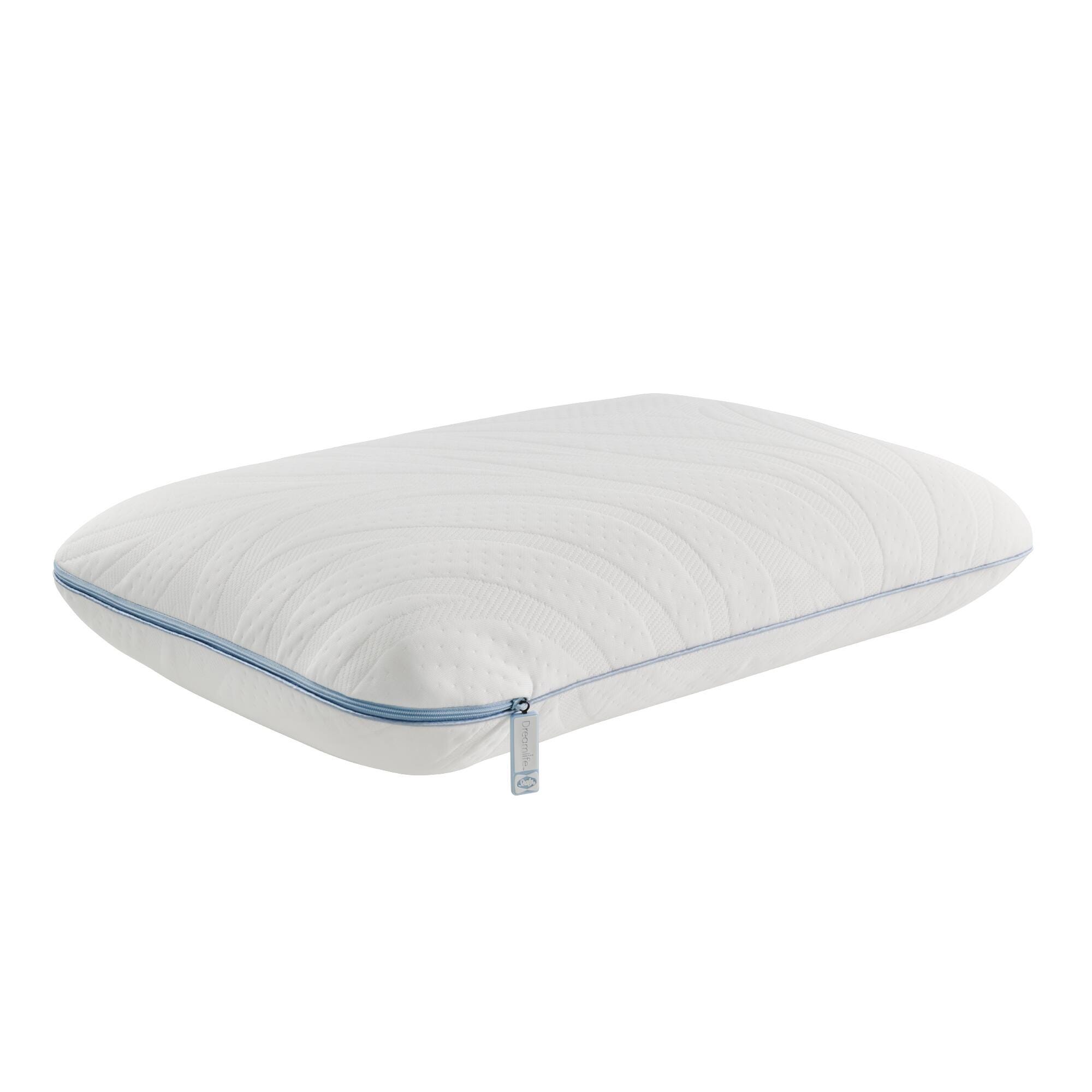 Sealy Dreamlife Solid Standard Memory Foam Pillow, , large