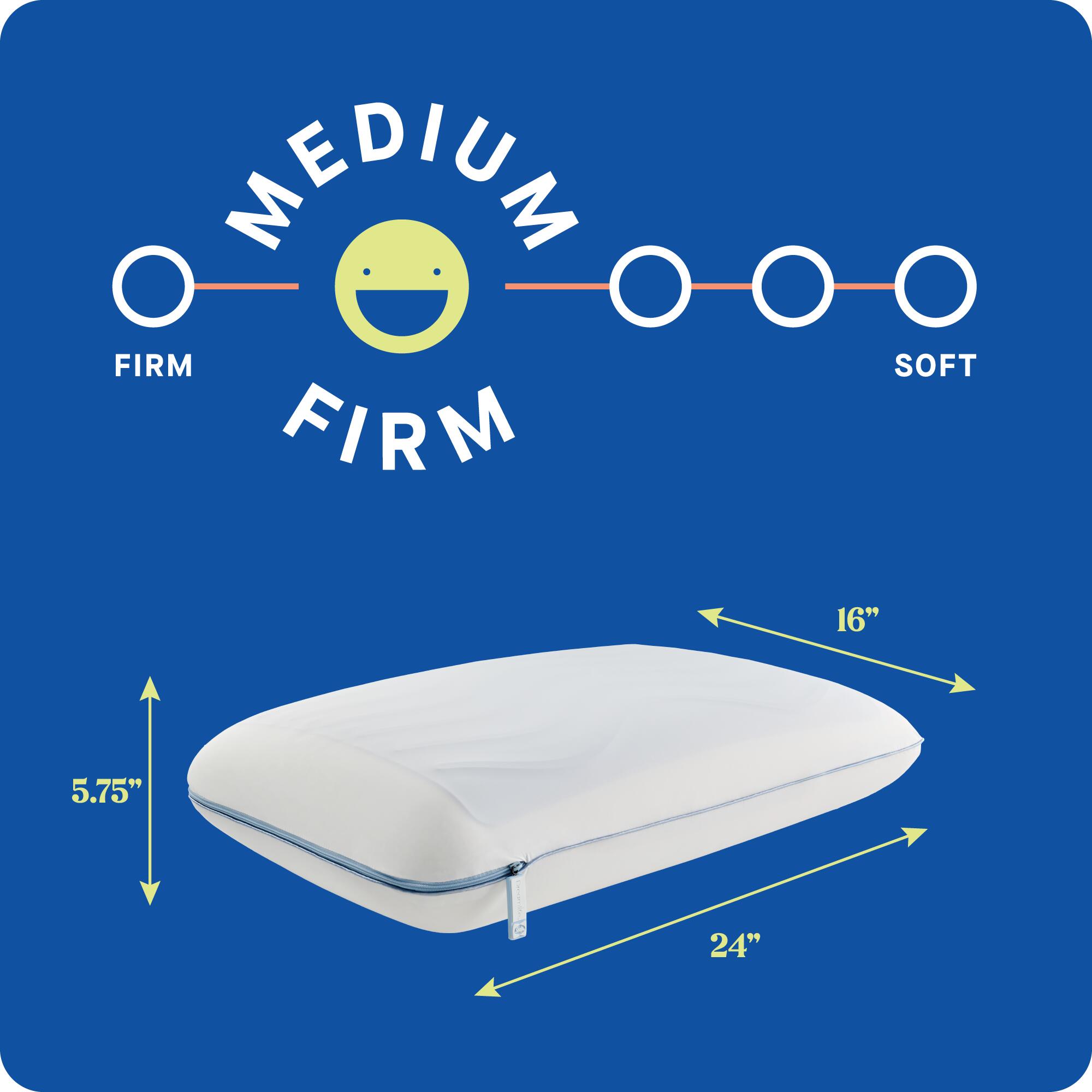 Sealy Dreamlife Standard Memory Foam Pillow, White, large