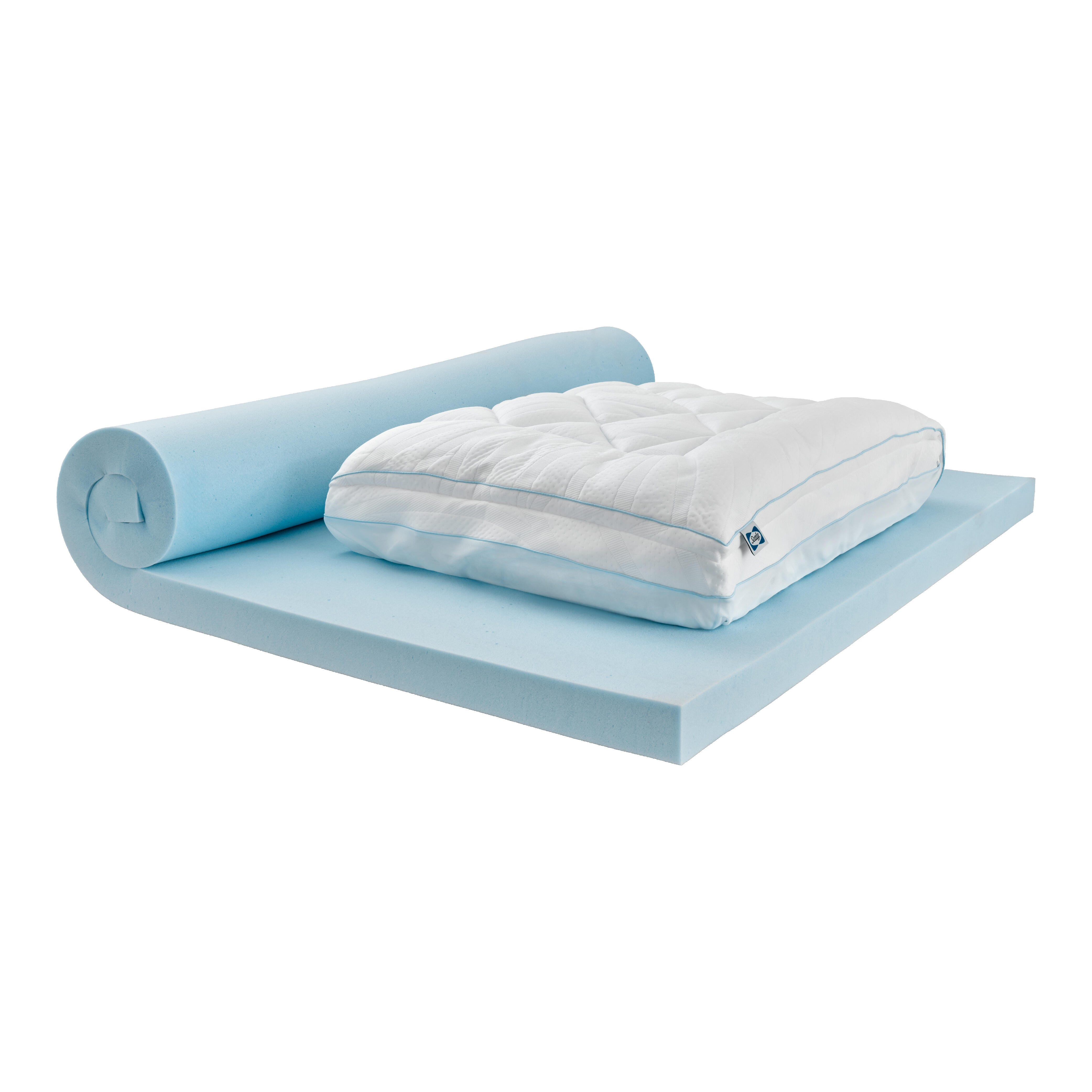 Sealy Dreamlife Queen Mattress Topper, White, large