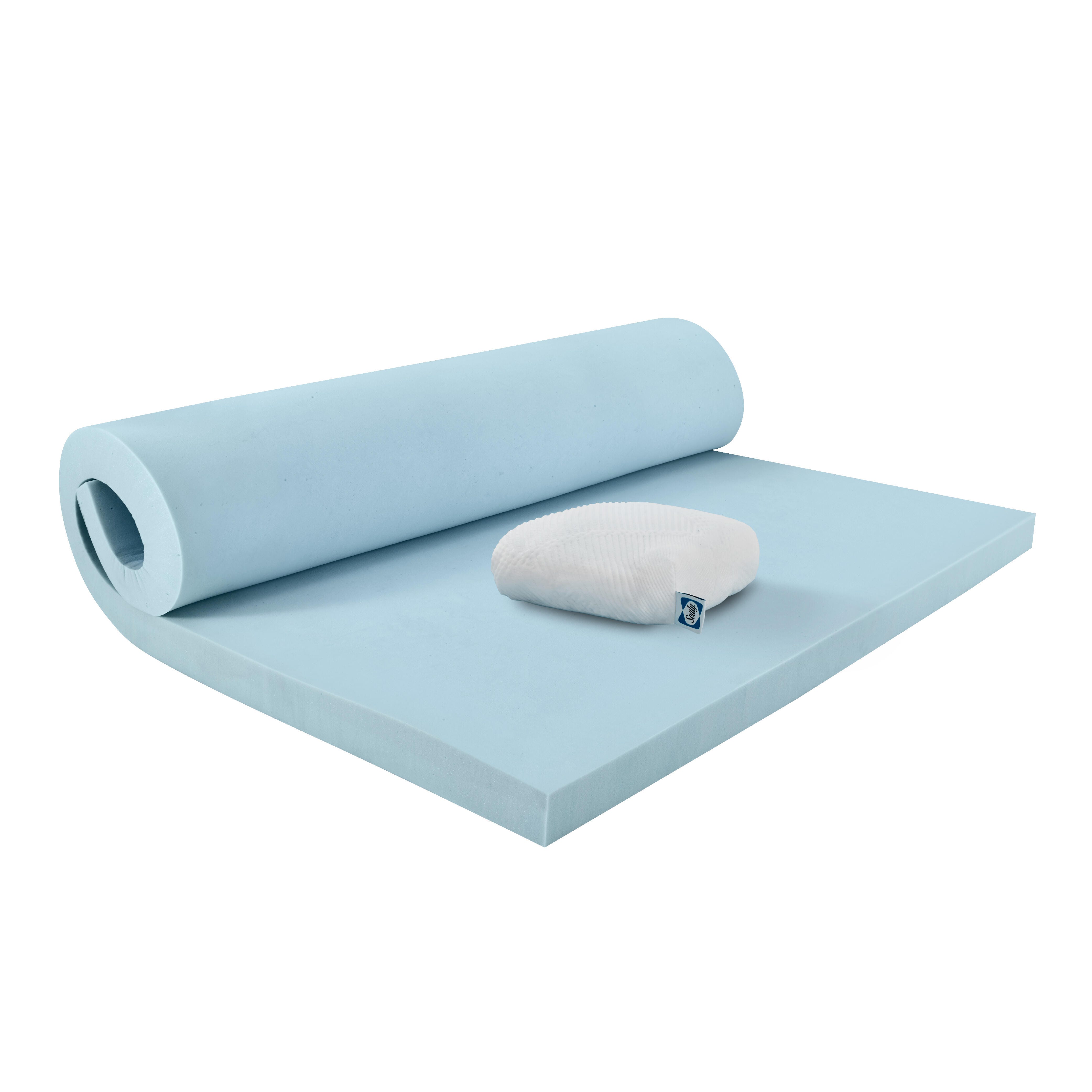 Sealy Dreamlife Cozy Full Mattress Topper, White, large