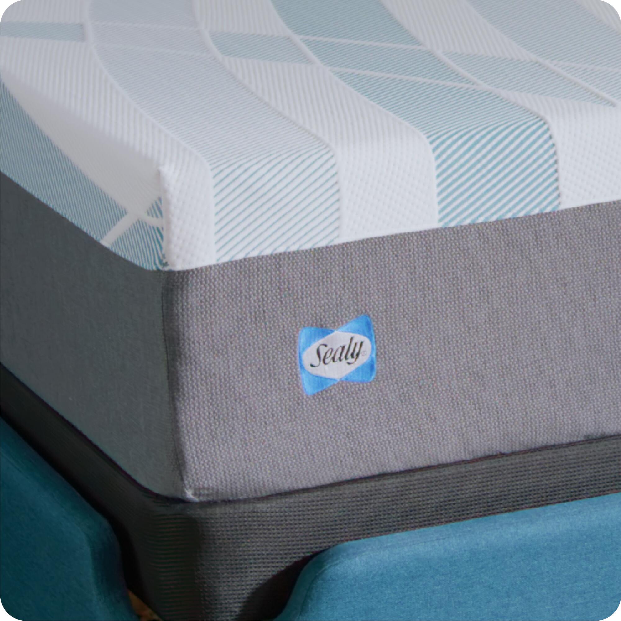 Sealy Dreamlife Medium Hybrid Full Mattress, Blue/White/Gray, large