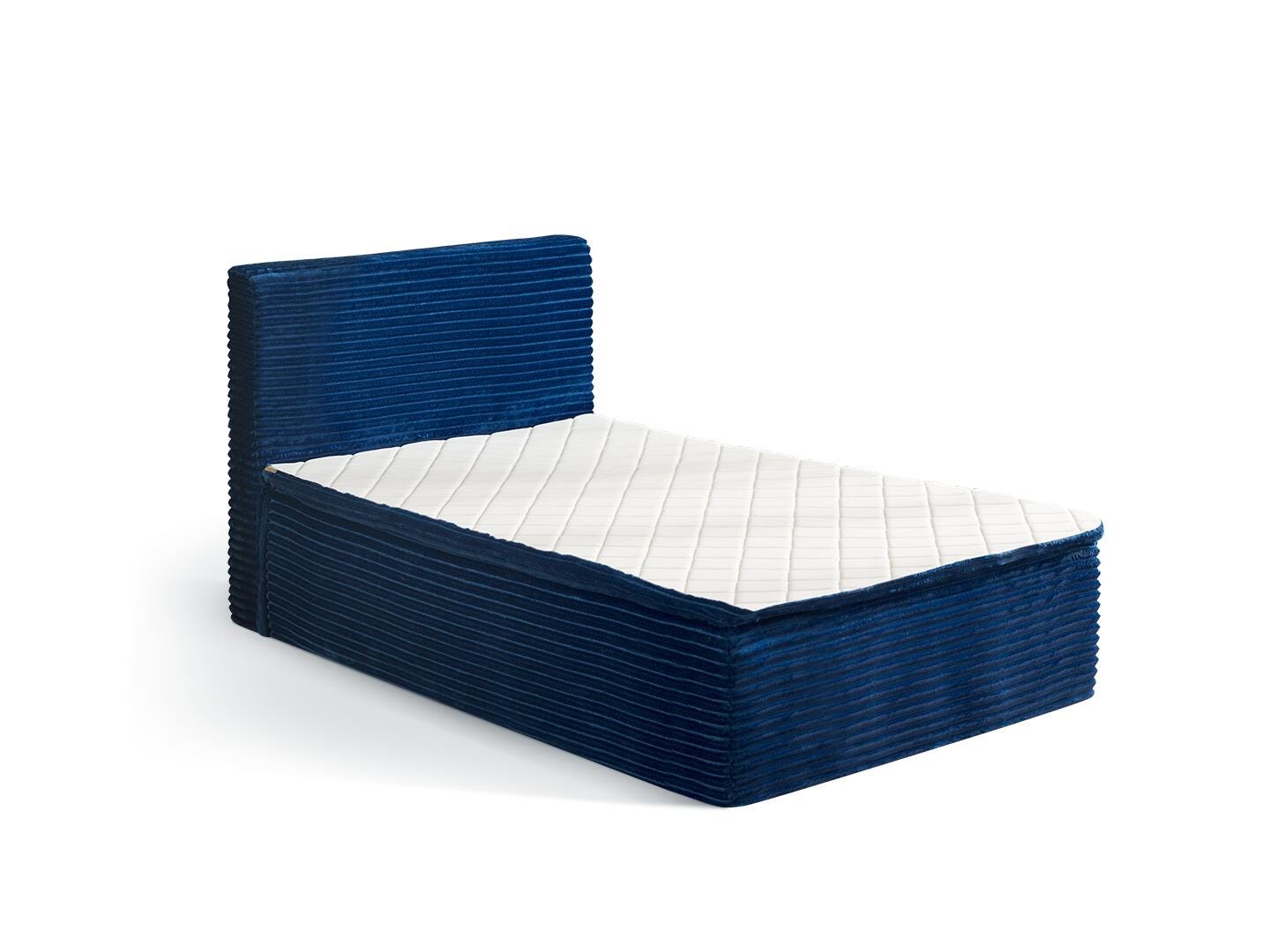 HOMLUX Medium Twin Mattress, Blue, large