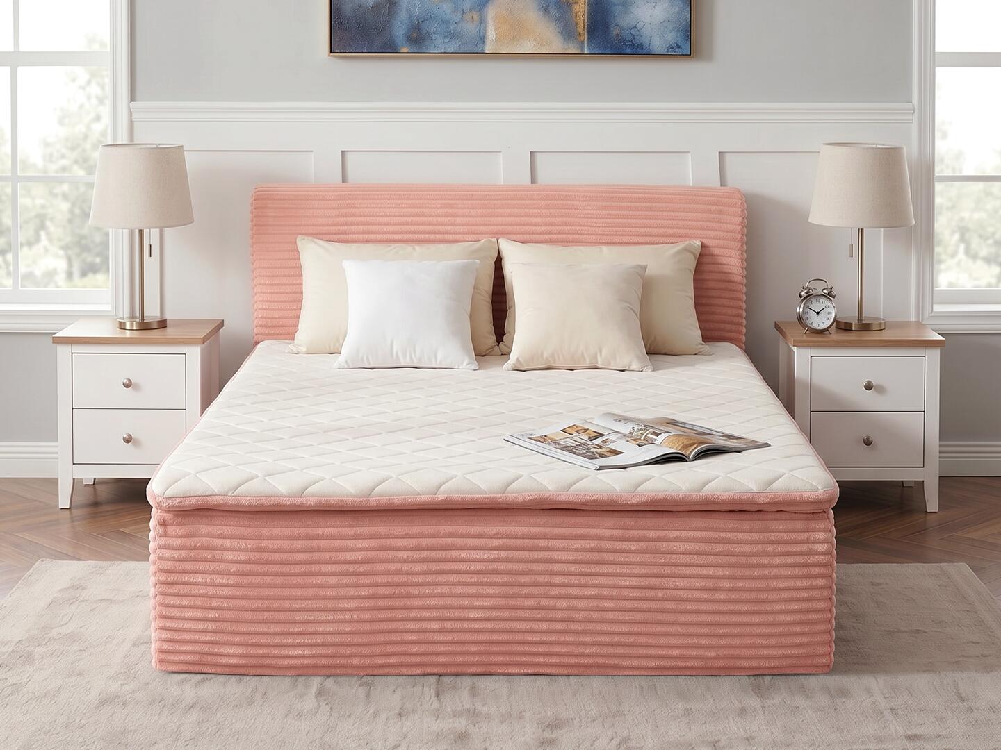 HOMLUX Medium&nbsp;Queen Mattress, Pink, large