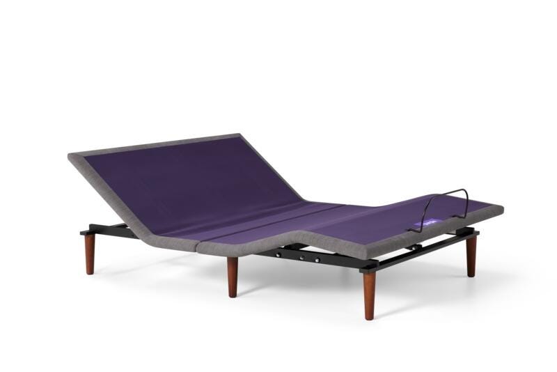 The Purple Ascent Adjustable Base - King, Gray, rollover