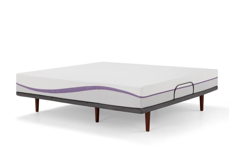 The Purple Ascent Adjustable Base - Cal-King, Gray, large