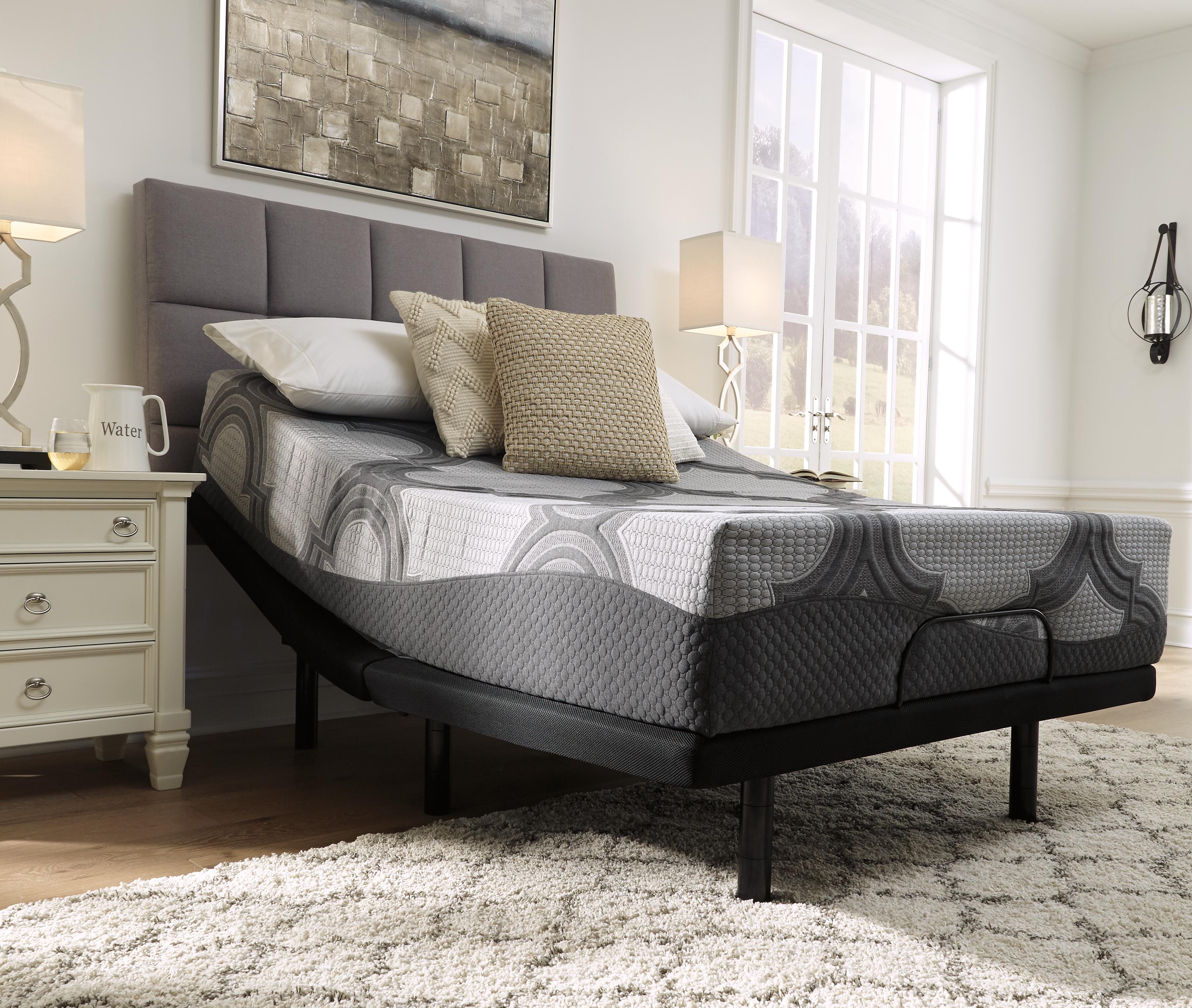 12 Inch Ashley Hybrid King Adjustable Base and Mattress - image 4