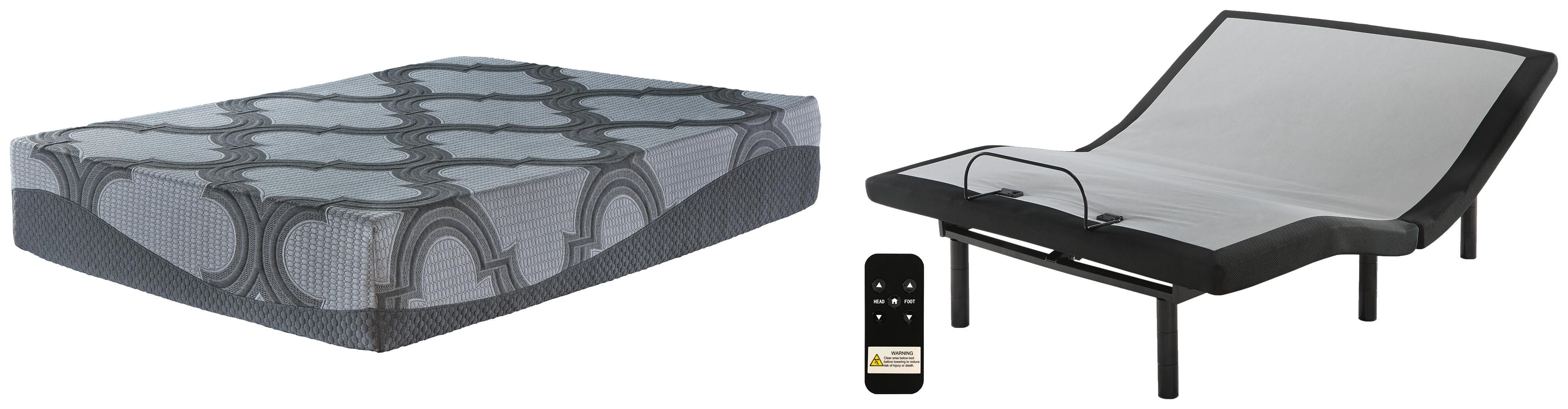 12 Inch Ashley Hybrid King Adjustable Base and Mattress - image 1