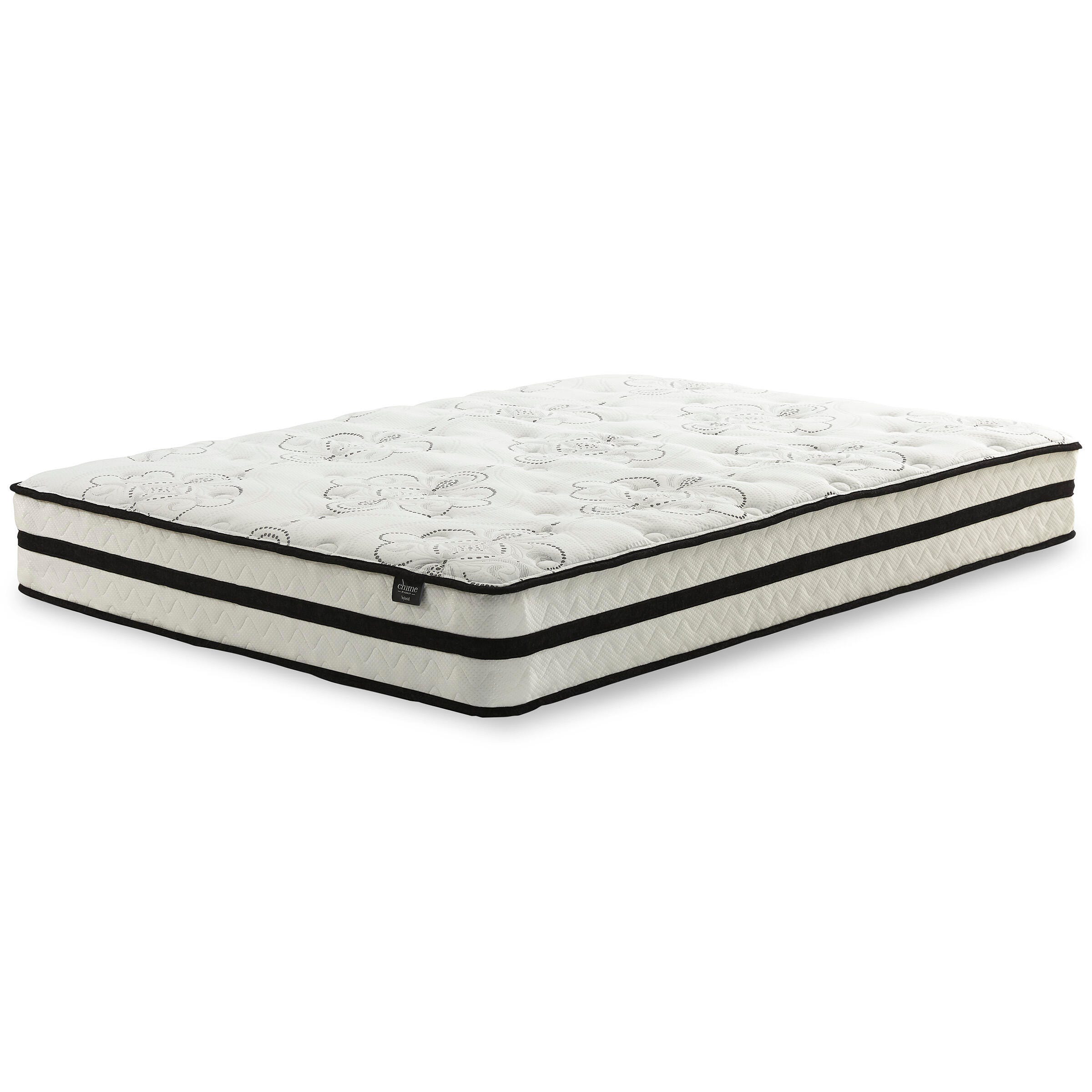 Dolante King Upholstered Bed with 10” Hybrid Bed in a Box Mattress