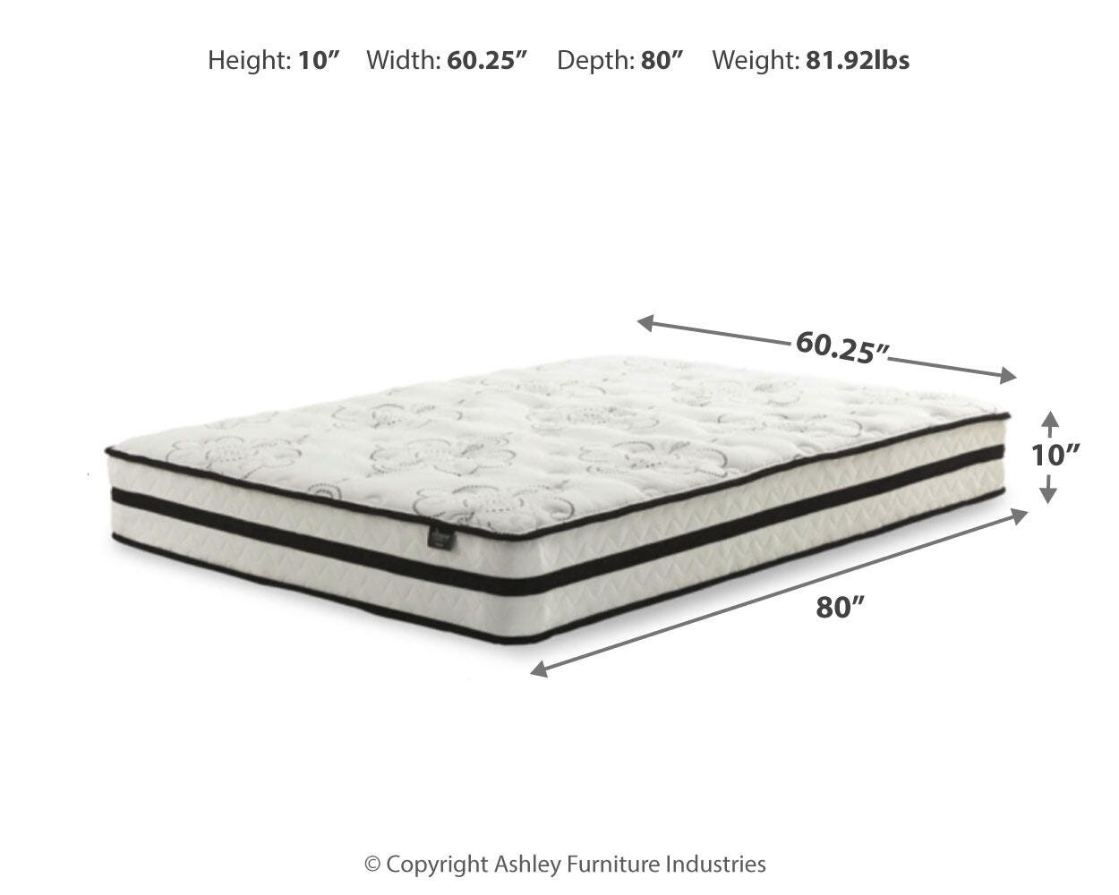 Chime 10 Inch Hybrid Full Mattress - image 4
