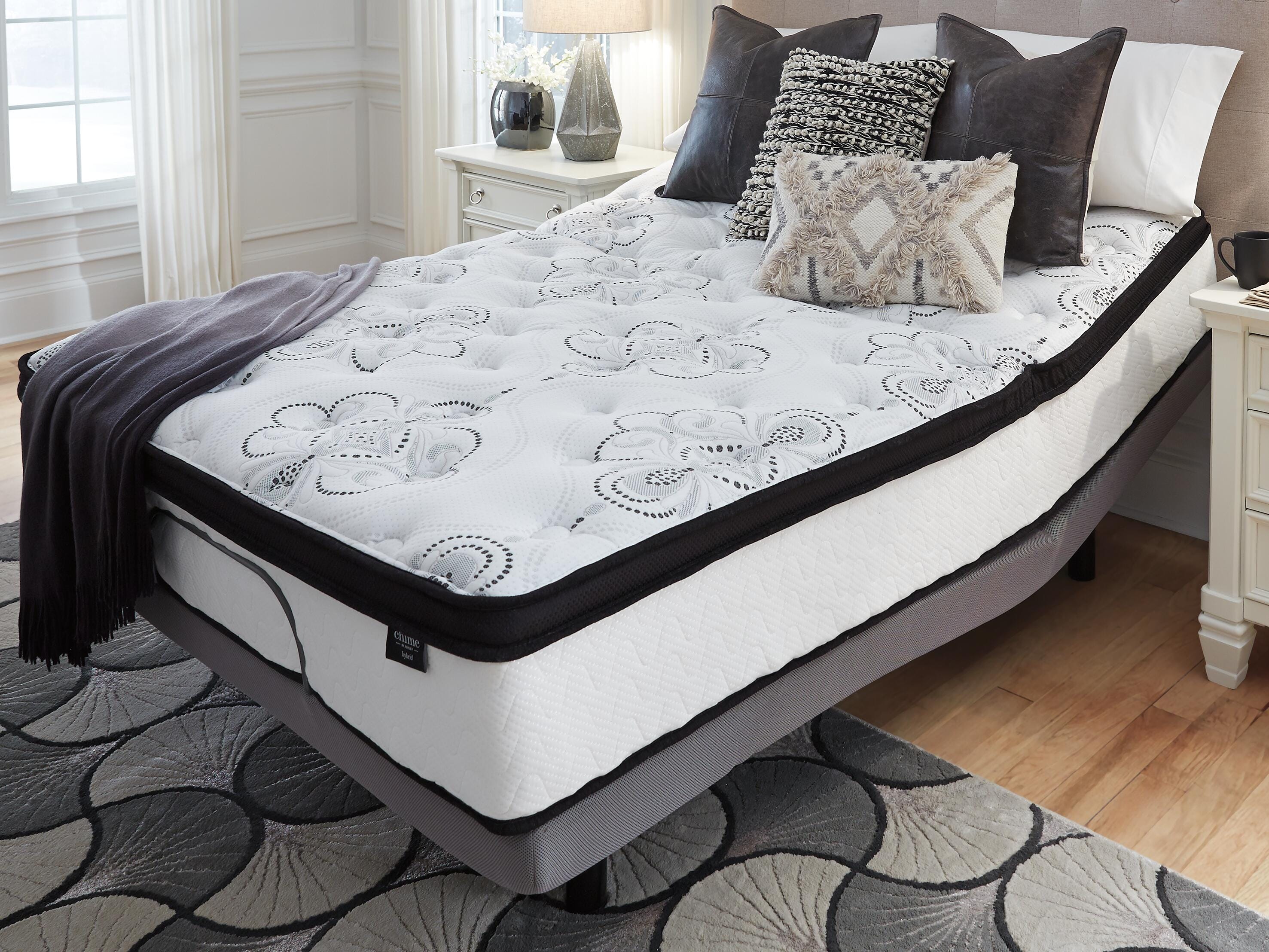Chime 12 Inch Plush Hybrid Queen Mattress | Ashley