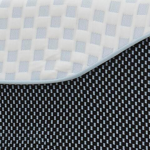 14 Inch Chime Elite Queen Memory Foam Mattress in a Box, White/Blue, large