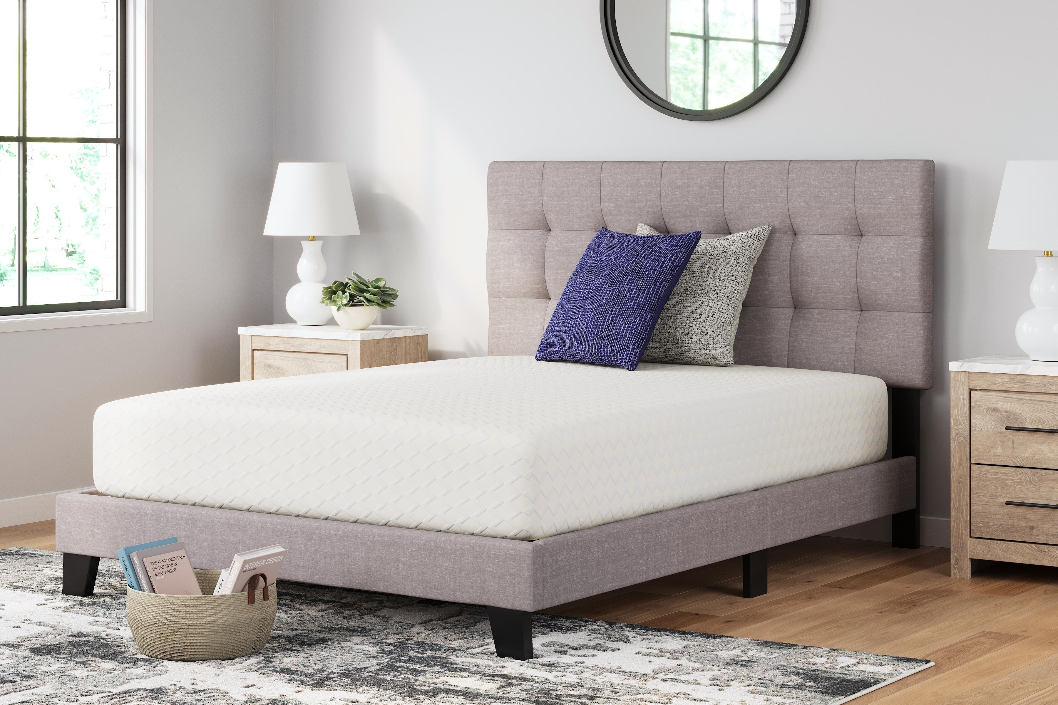Chime 12 Inch Plush Memory Foam Full Mattress | Ashley