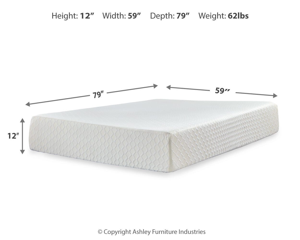Chime 12 Inch Memory Foam Queen Mattress in a Box - image 3