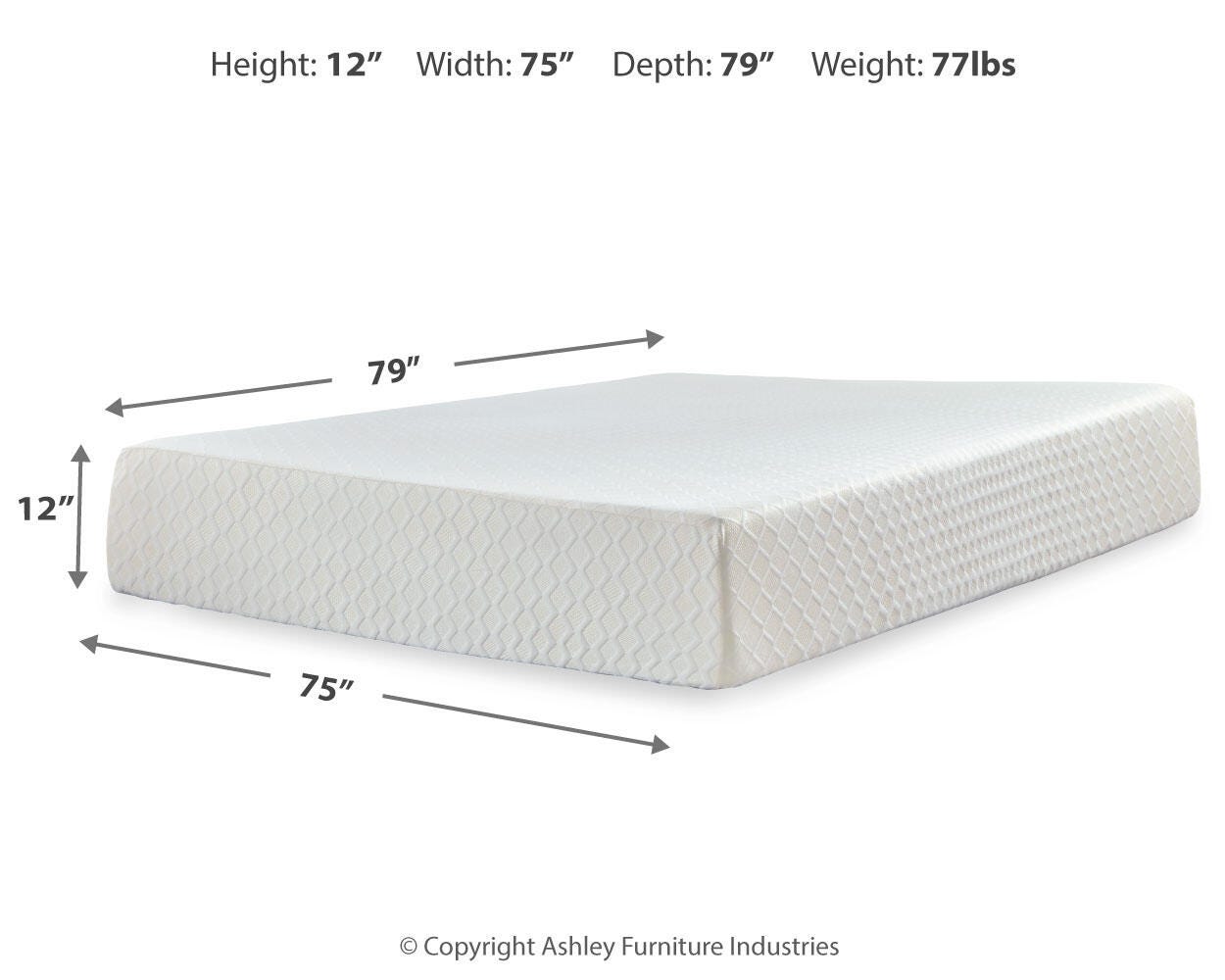 Chime 12 Inch Memory Foam California King Mattress in a Box - image 3