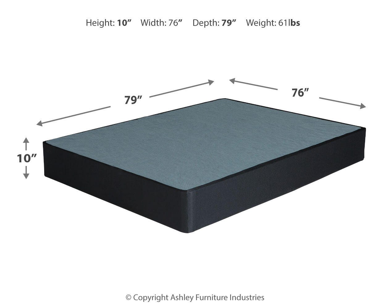 10 Inch Chime Memory Foam King Mattress and Foundation - image 5