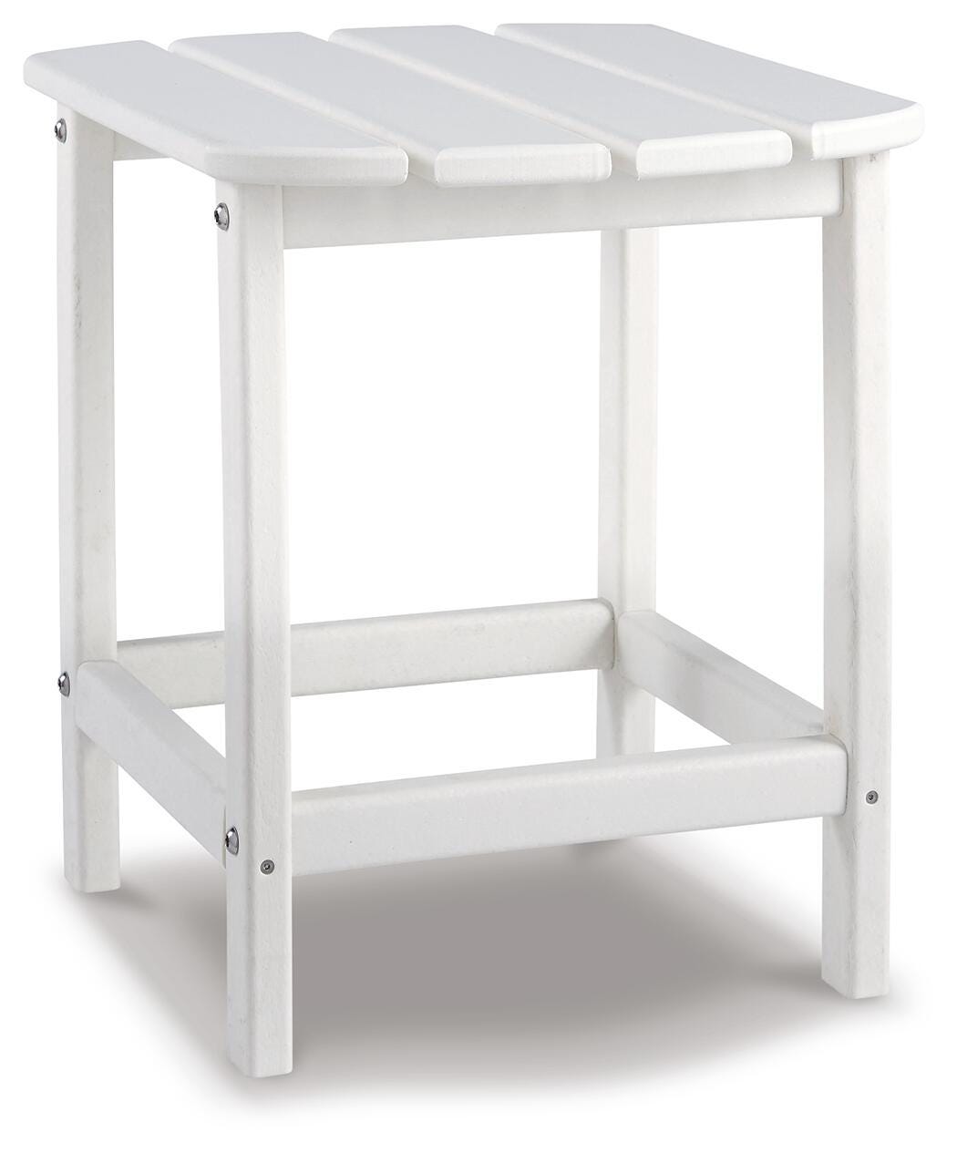 Sundown Treasure End Table, White, large