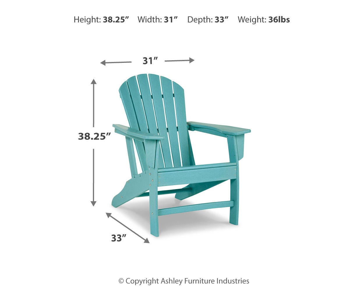 Sundown Treasure Outdoor Adirondack Chair | Ashley