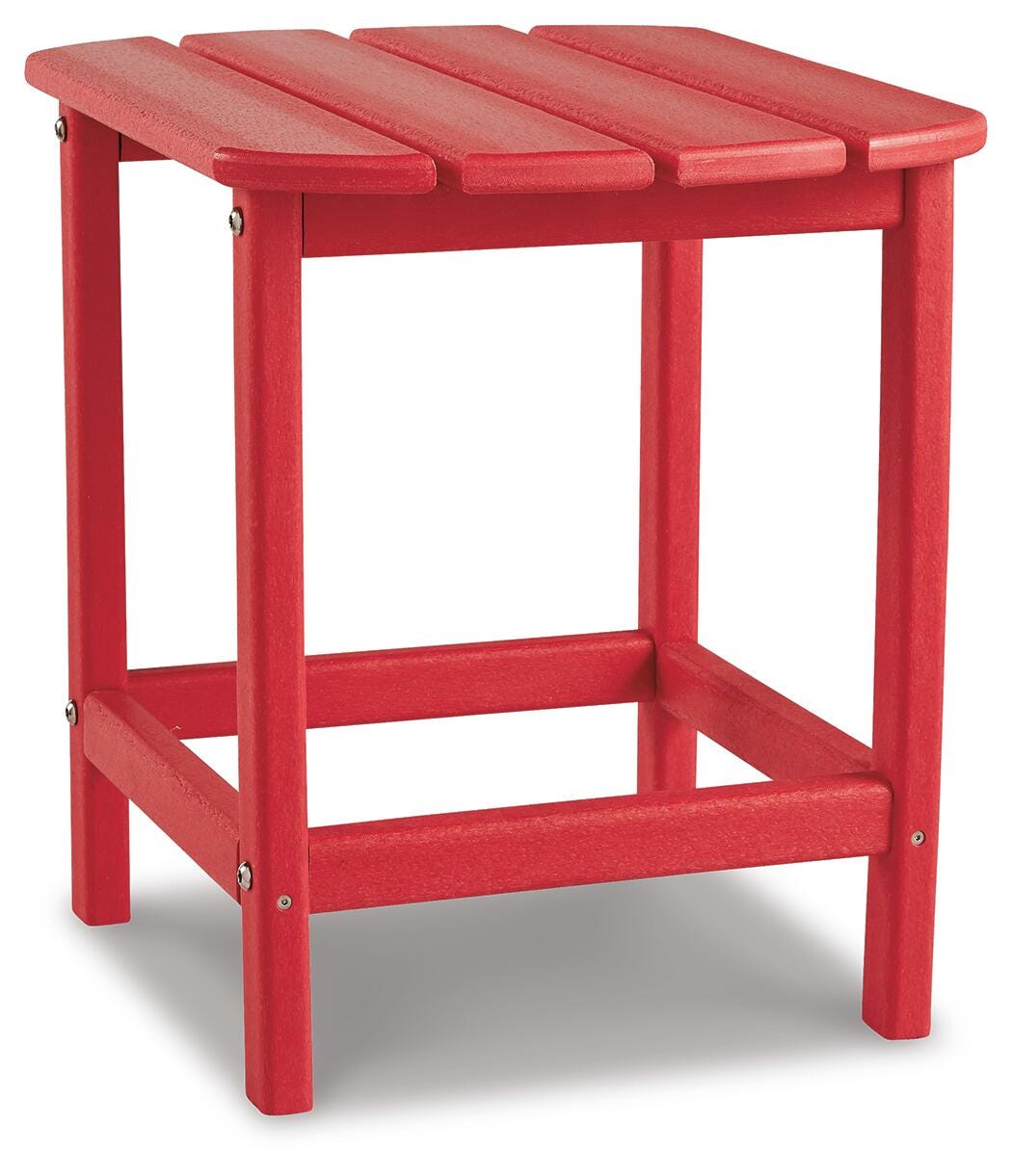 Sundown Treasure End Table, Red, large