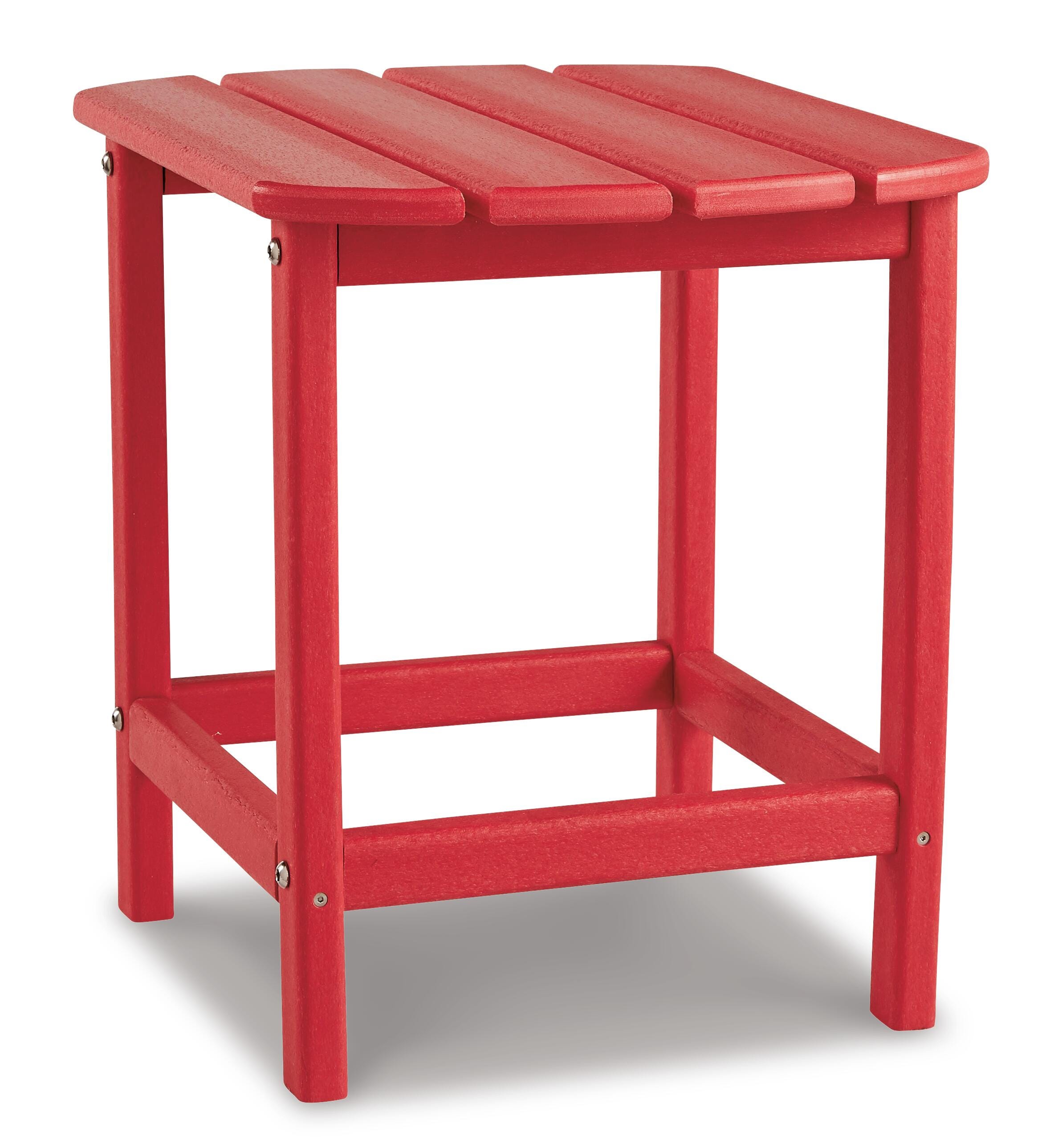 Sundown Treasure End Table, Red, large