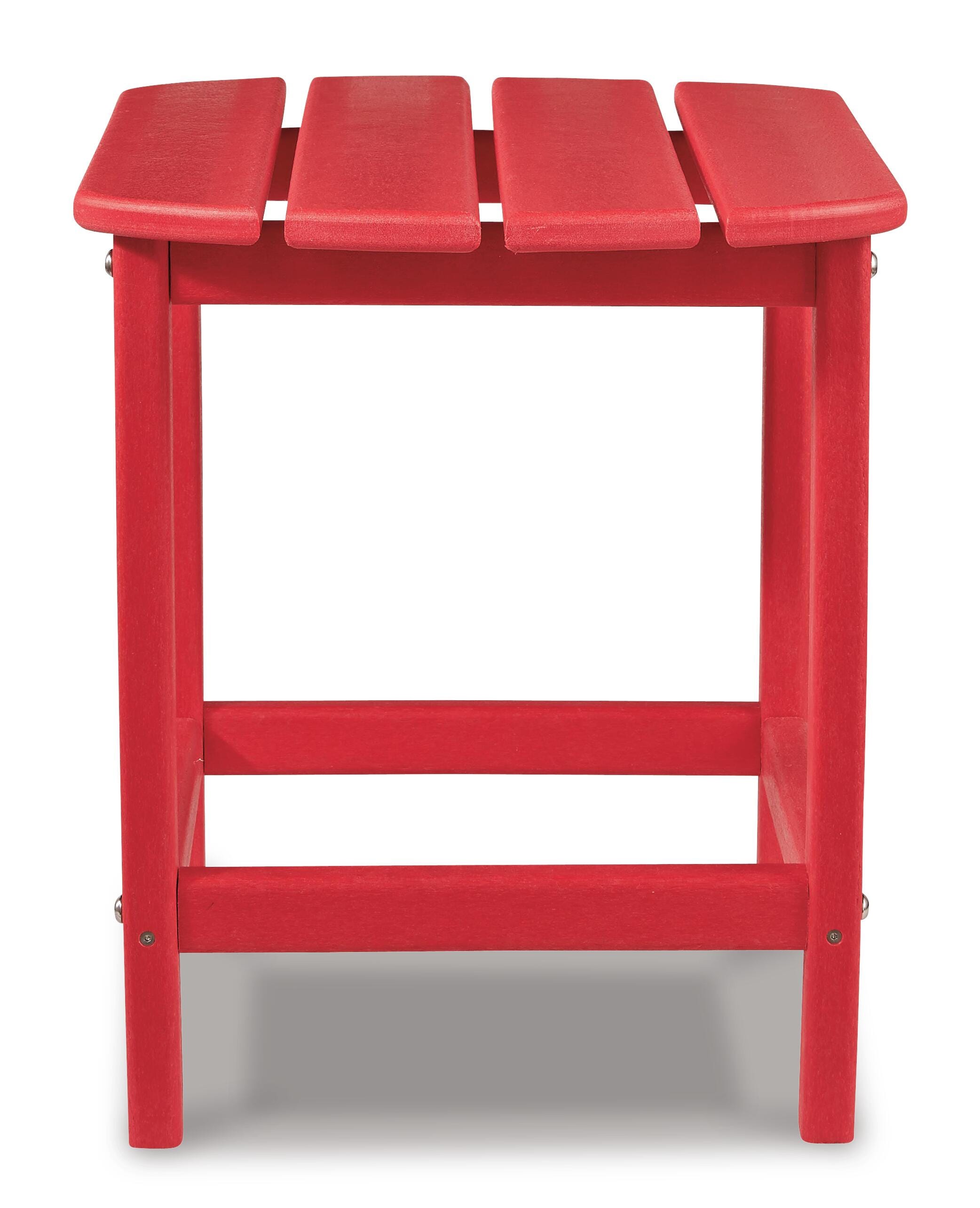 Sundown Treasure End Table, Red, large