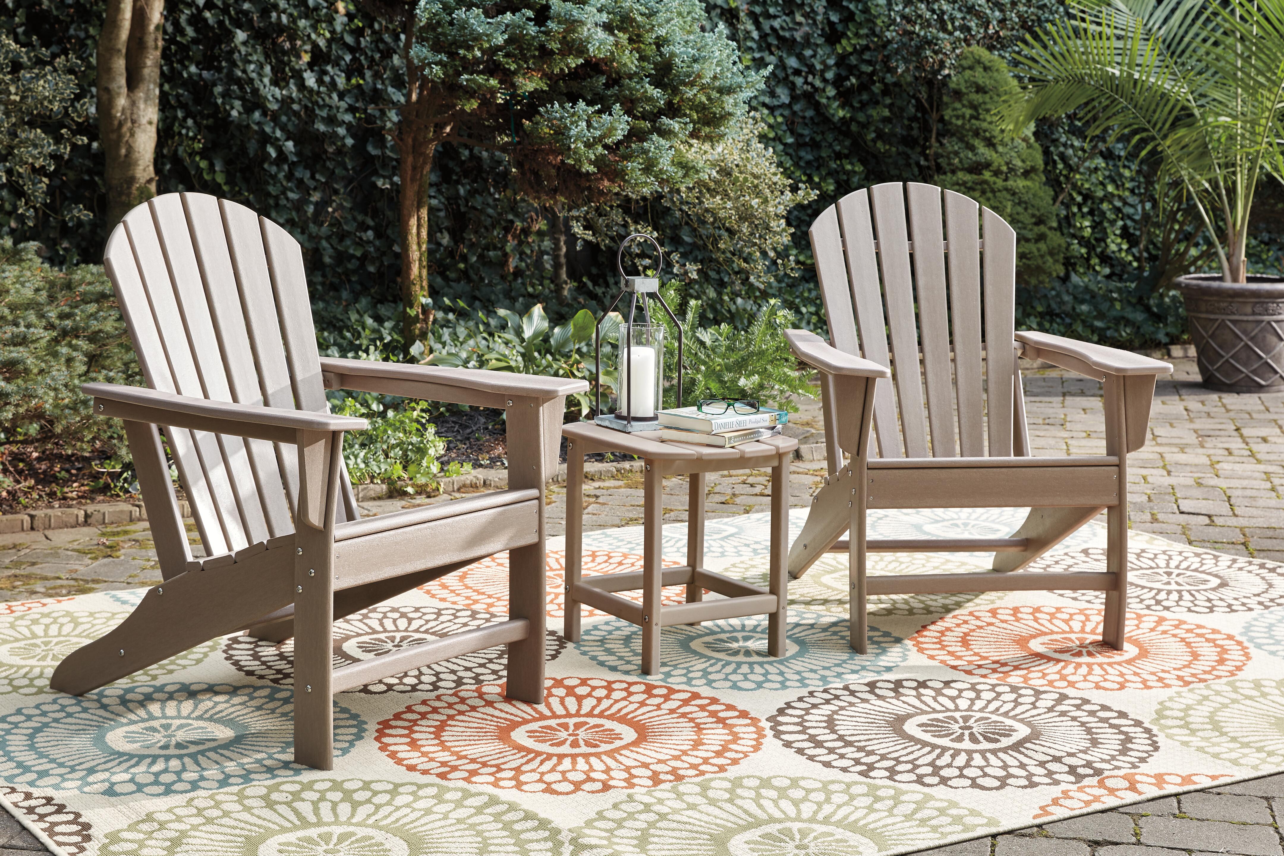 Juego de 4 sillas Adirondack y mesa auxiliar para exteriores Sundown Treasure - image 11
