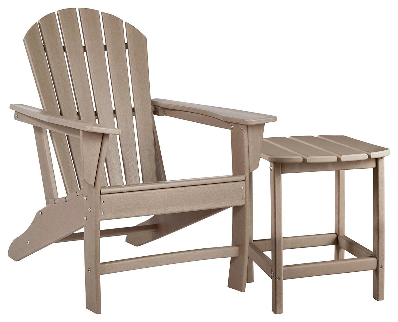 Sundown Treasure Outdoor Chair with End Table, Driftwood, large
