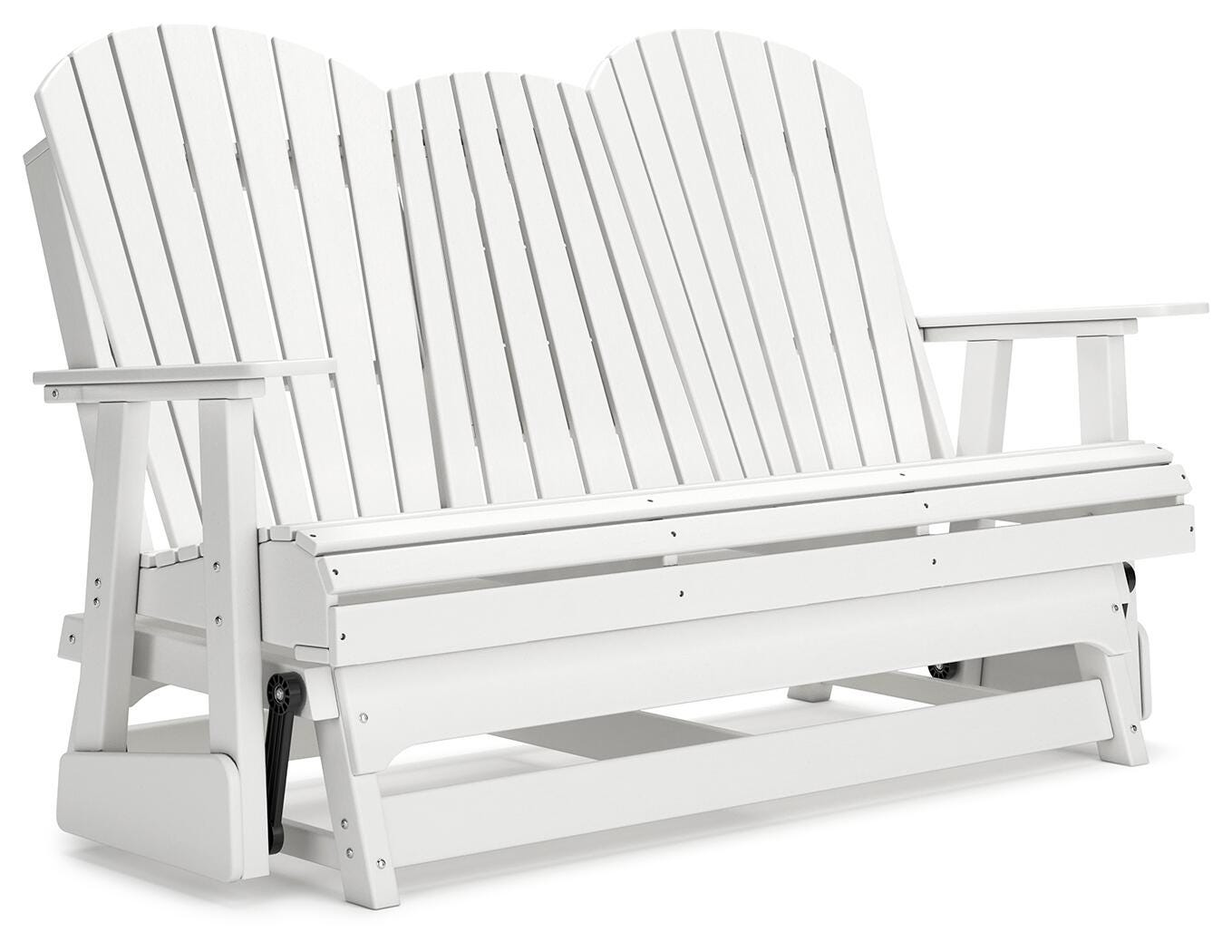 Hyland Wave Outdoor Glider Loveseat, White, large