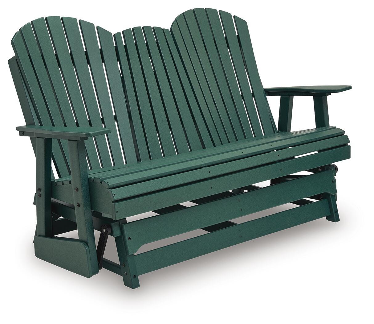 Hyland Wave Outdoor Loveseat Glider, Green, large