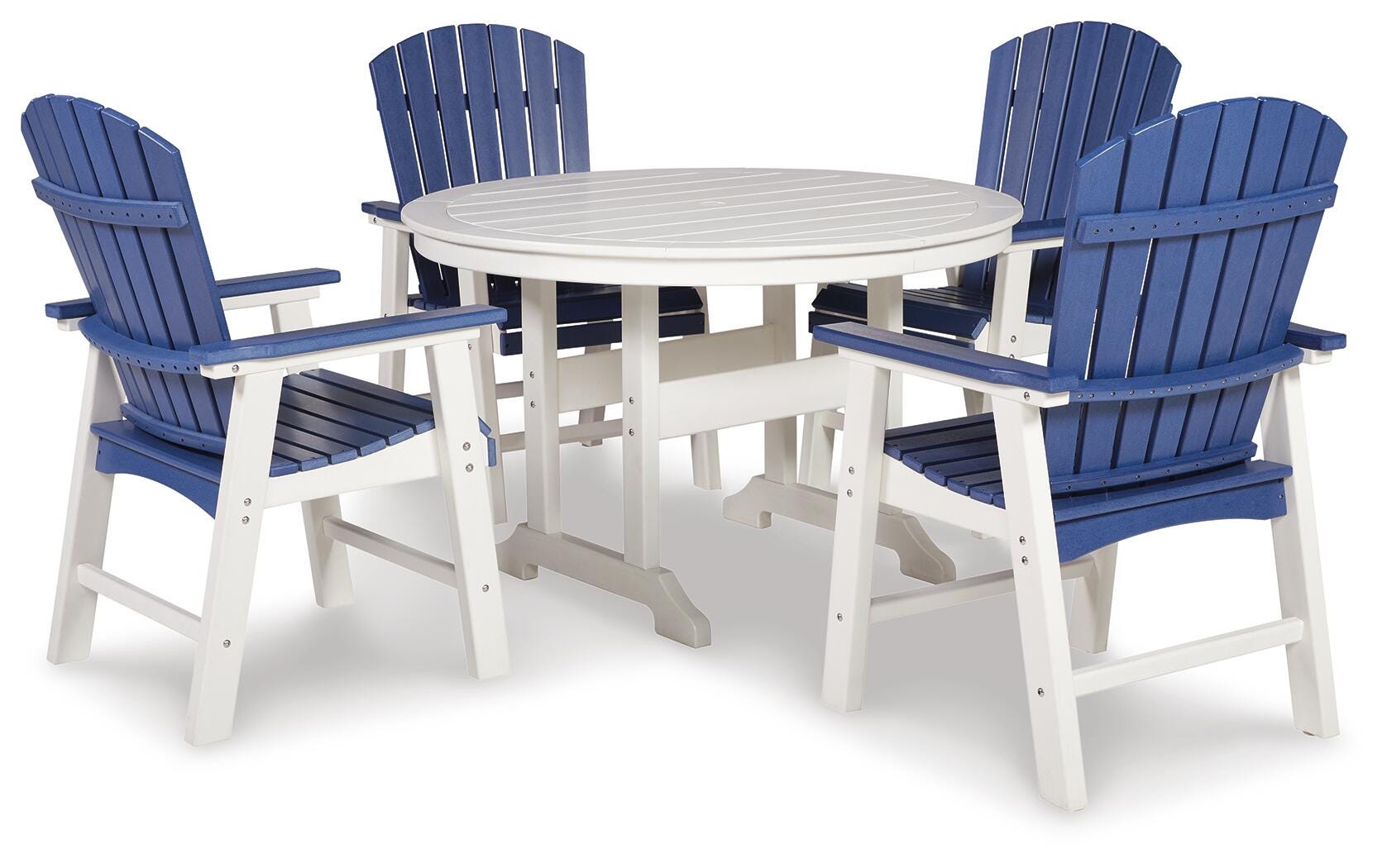 Crescent Luxe Outdoor Dining Table with 4 Chairs - image 2