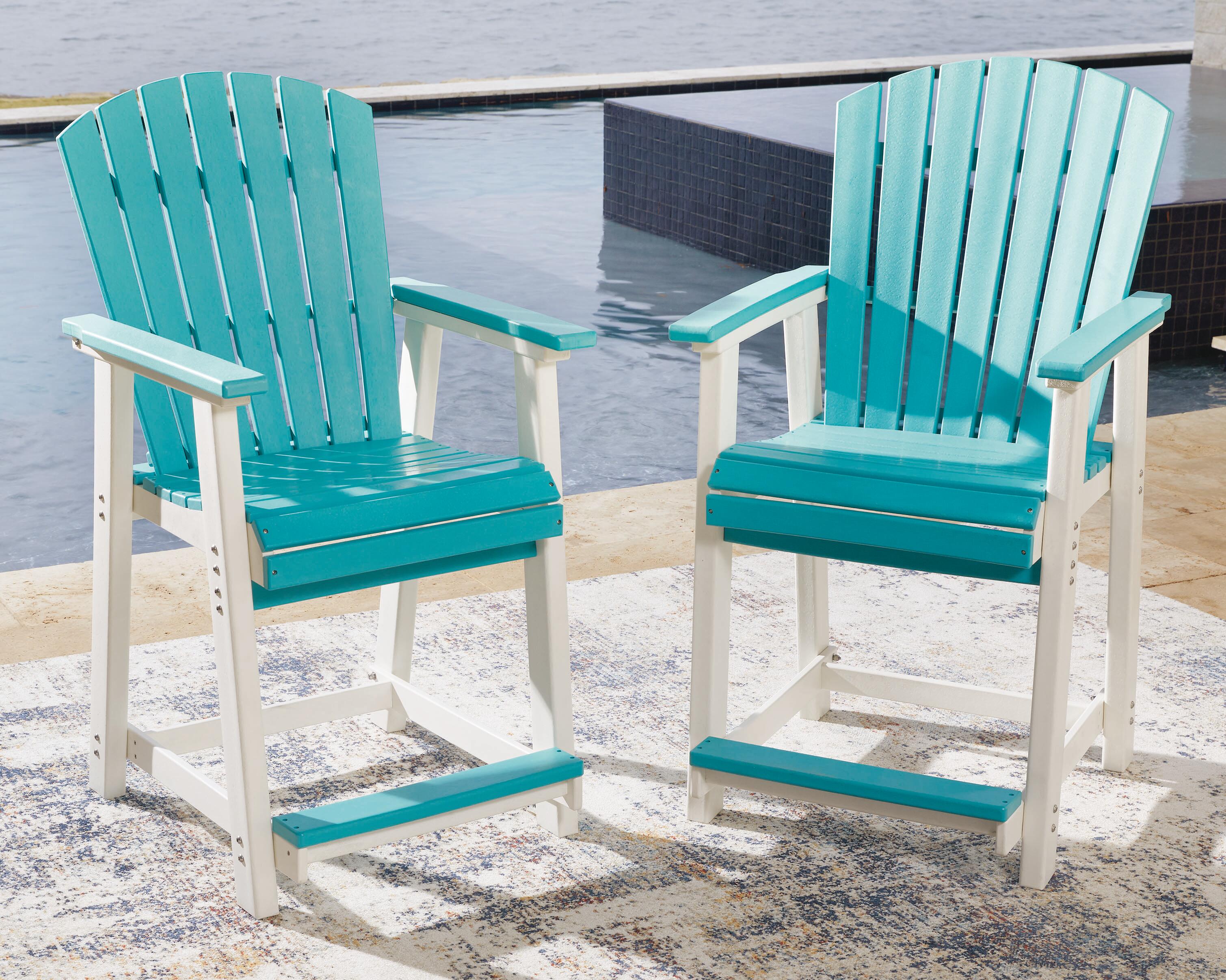 Eisely Outdoor Counter Height Bar Stool (Set of 2) - image 1