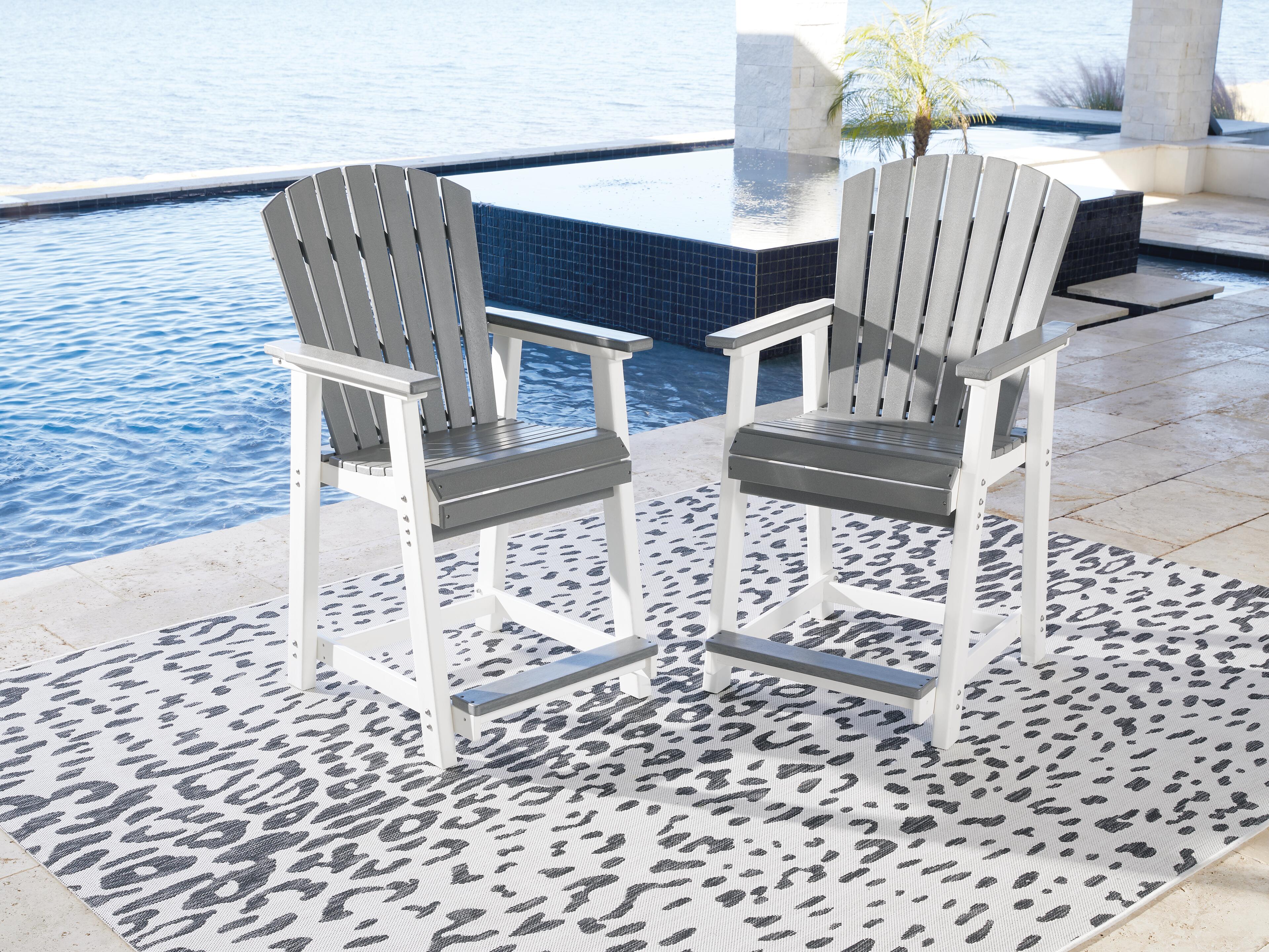 Transville Outdoor Counter Height Bar Stool (Set of 2) - image 1
