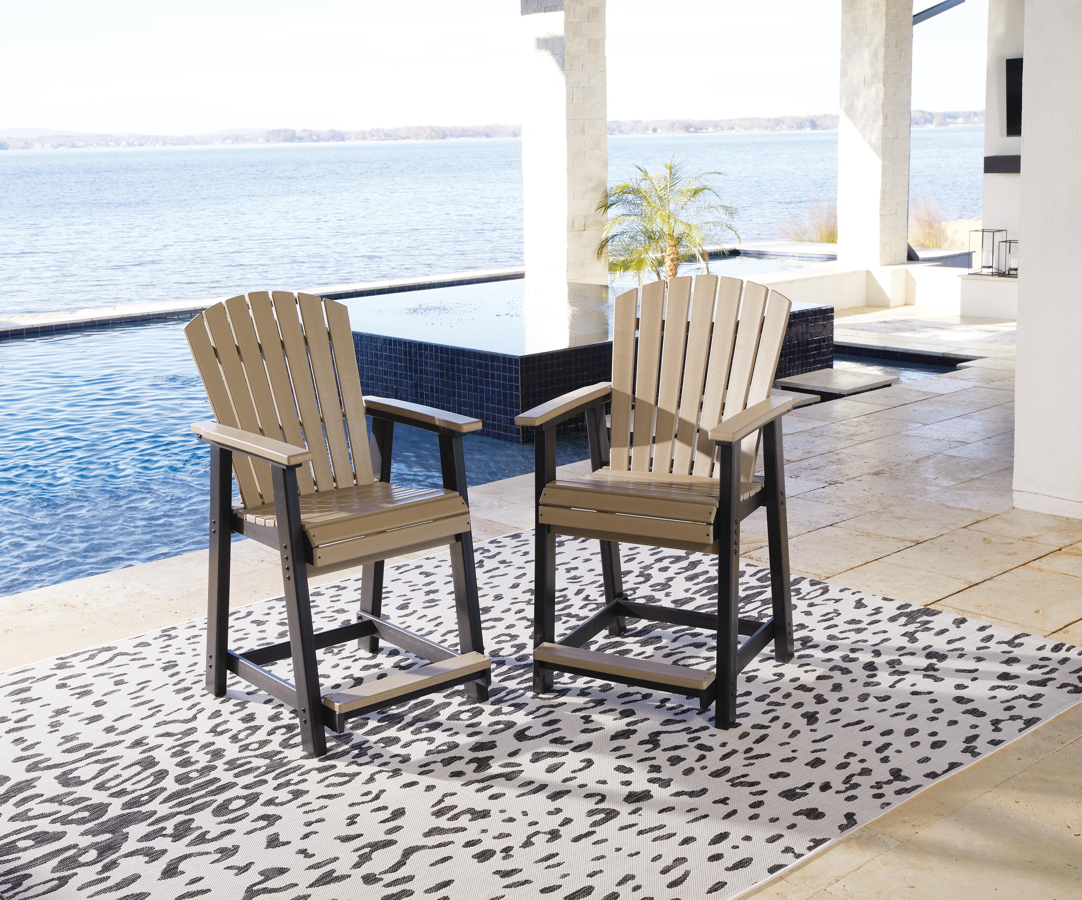 Fairen Trail Outdoor Counter Height Bar Stool (Set of 2) - image 1