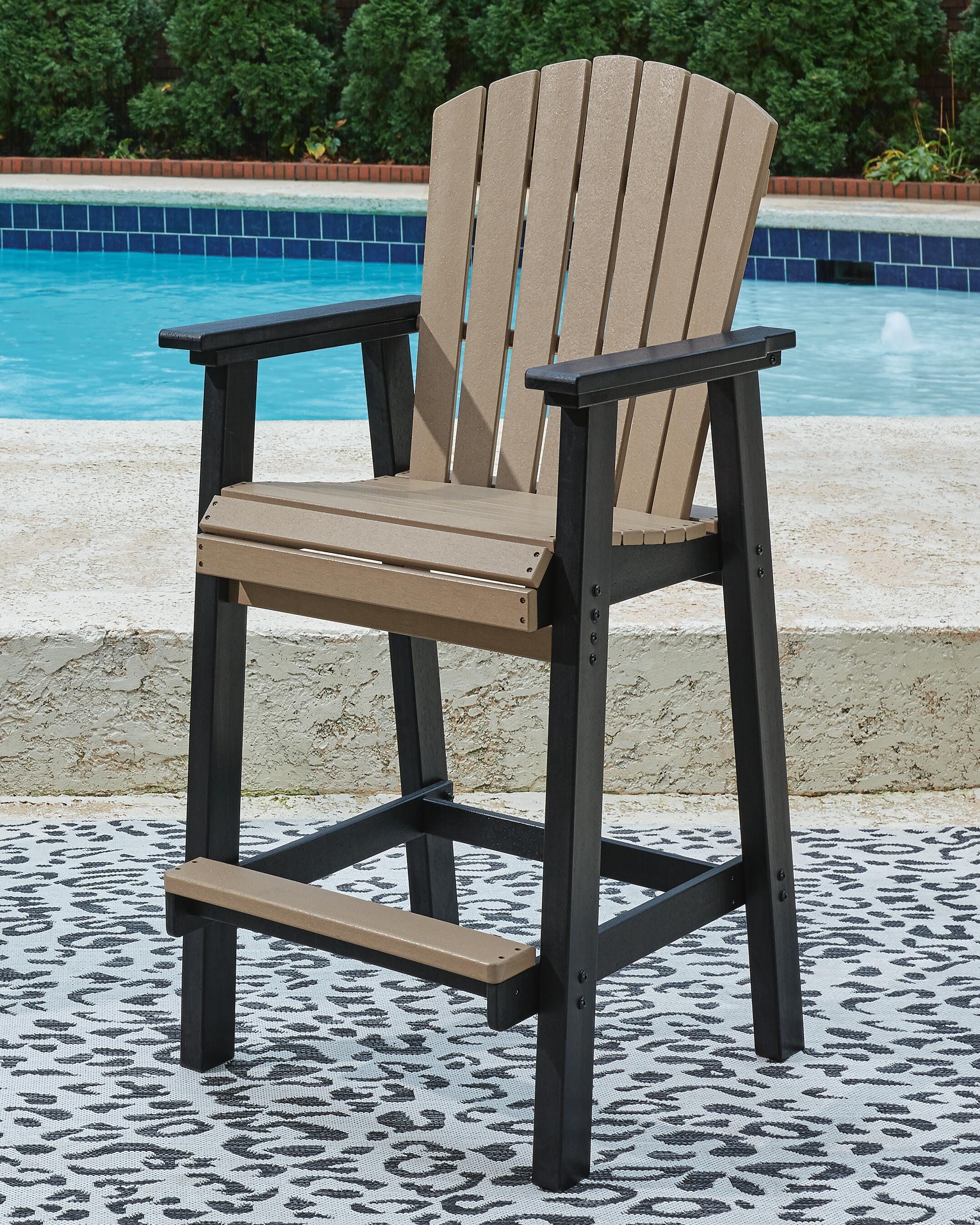 Fairen Trail Outdoor Bar Table and 4 Barstools, , large