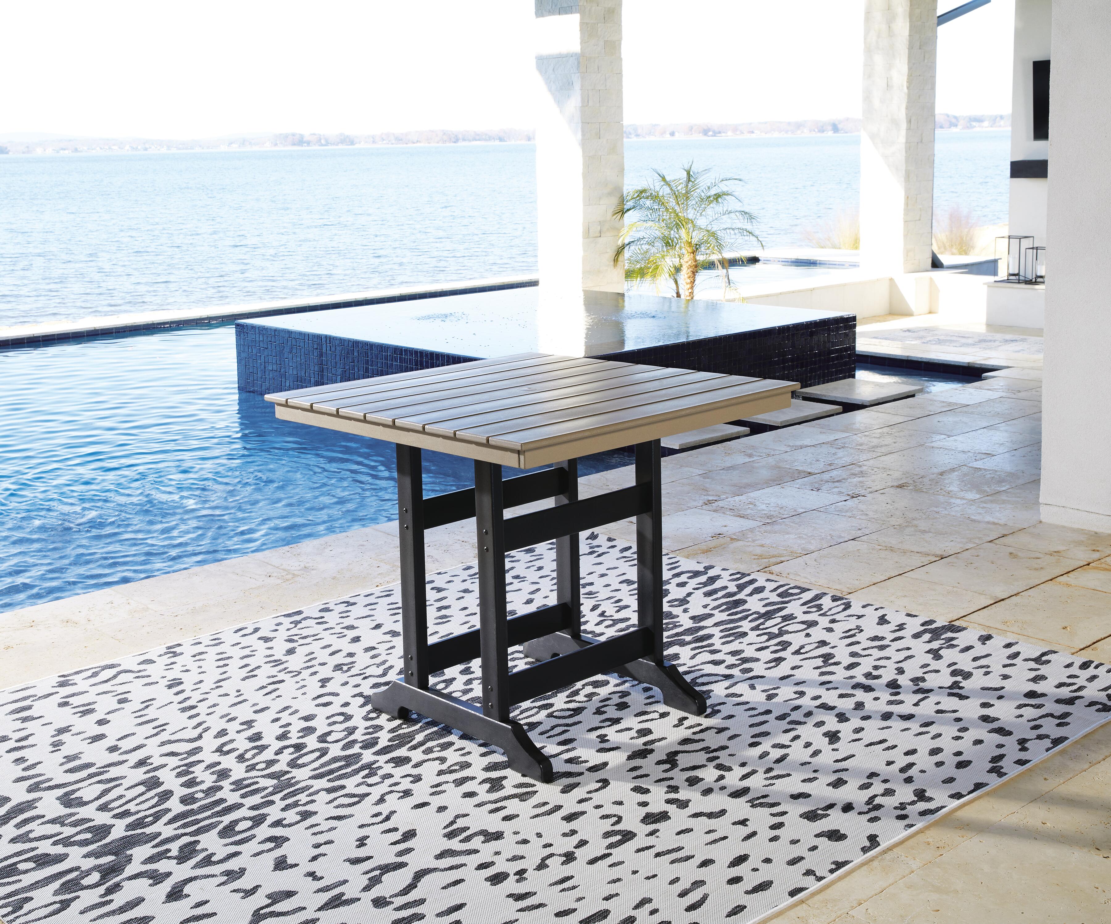 Mesa de comedor de altura de mostrador para exteriores Fairen Trail - image 1