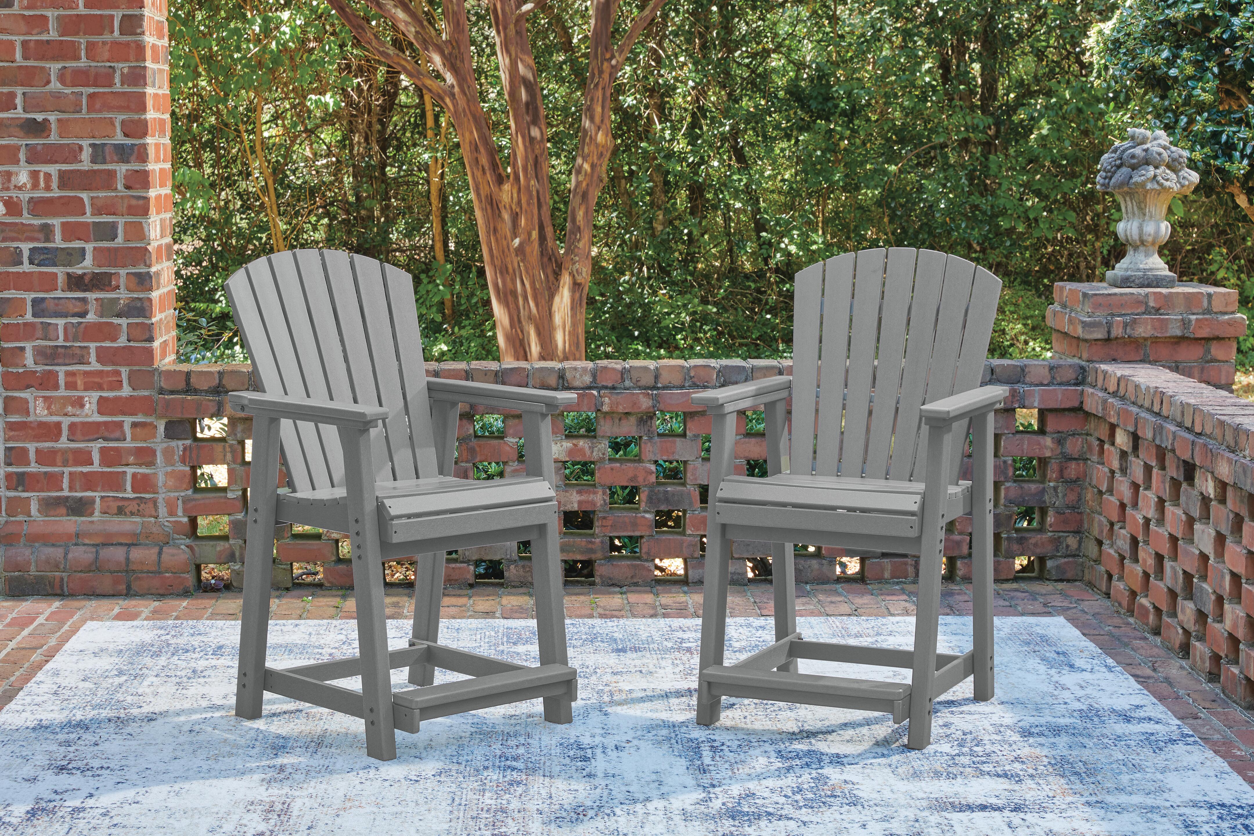 Ross Cove Outdoor Counter Height Dining Table and 4 Barstools, , large