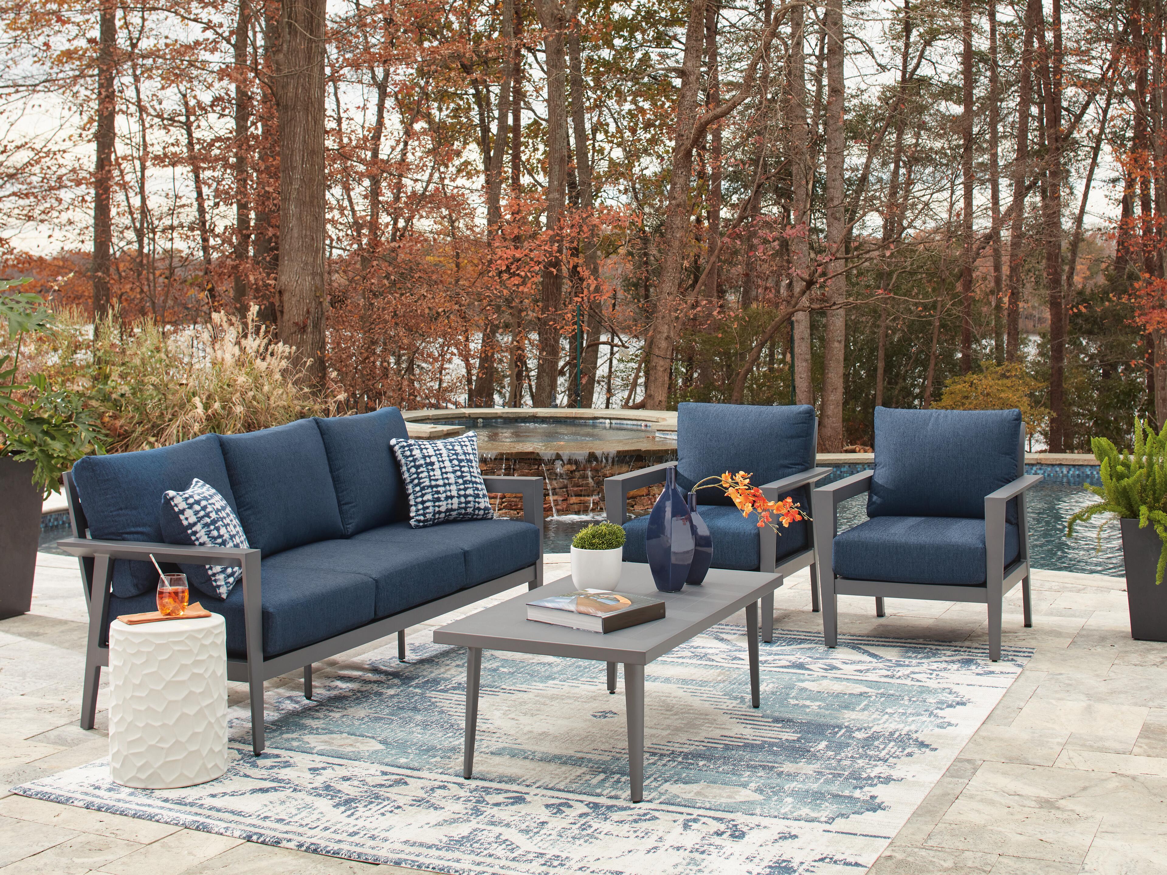 Gali Outdoor Sofa/Chairs/Table Set (Set of 4) - image 10