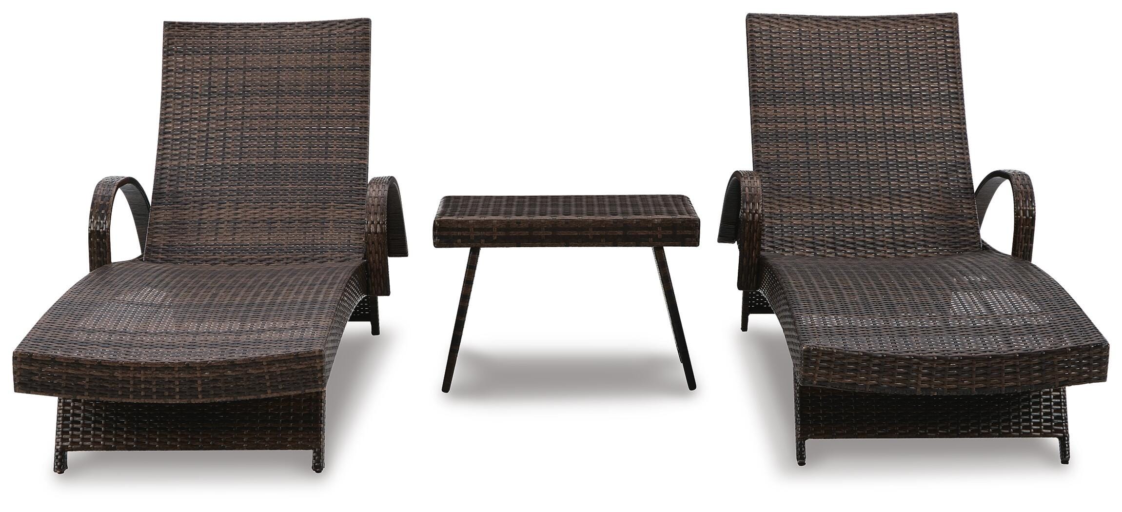 Kantana 2 Outdoor Chaise Lounge Chairs and End Table - image 3