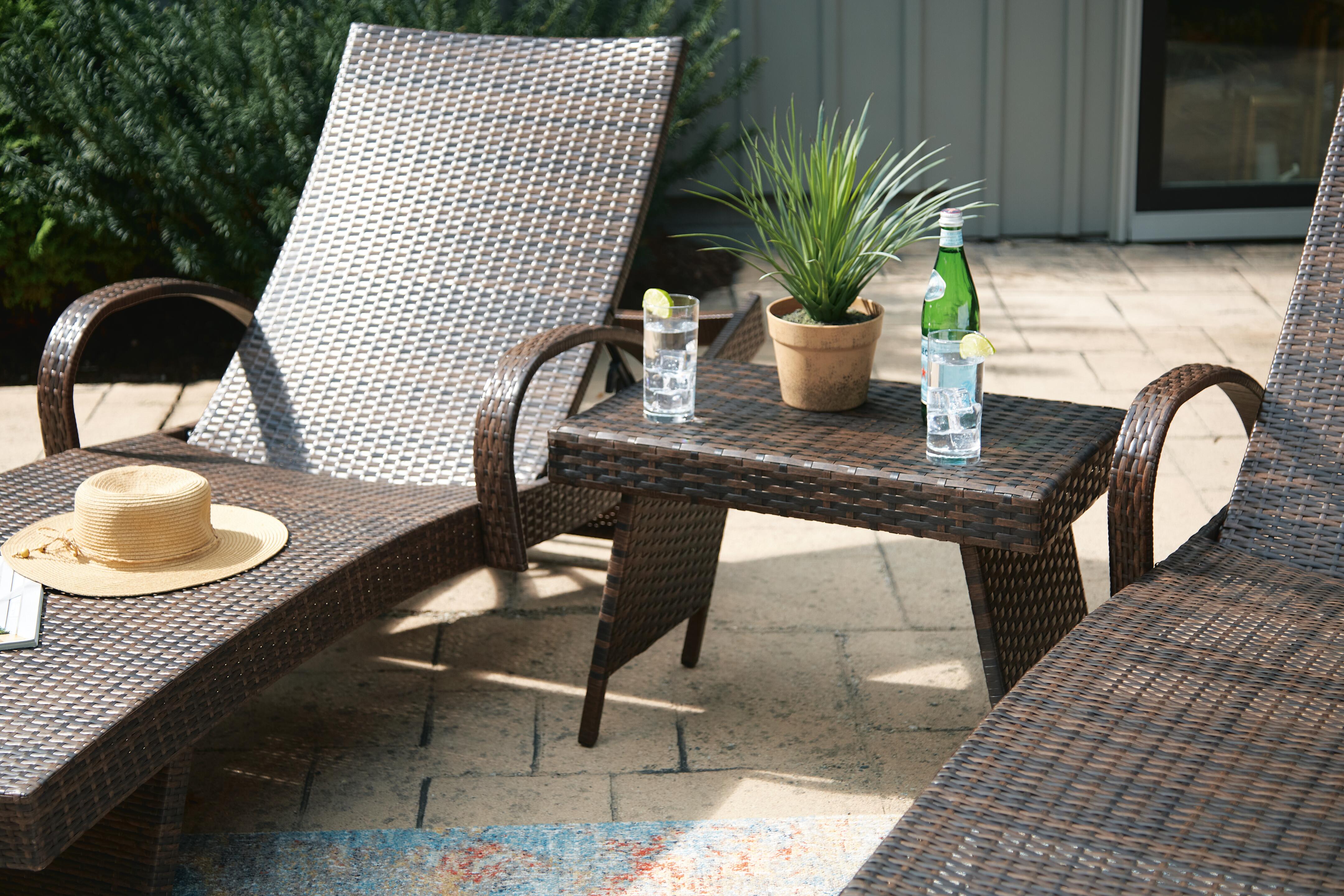 Kantana 2 Outdoor Chaise Lounge Chairs and End Table - image 15