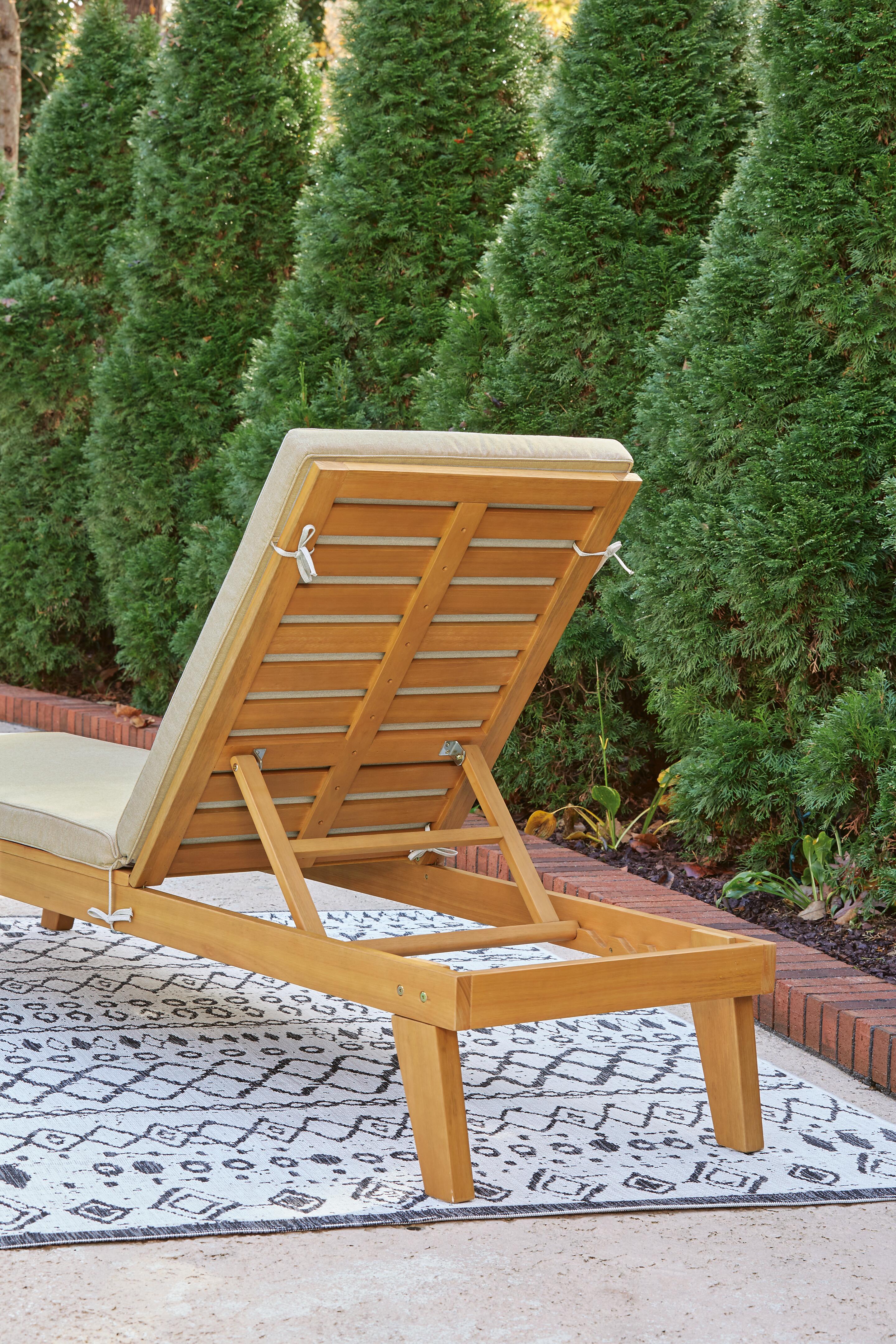 Byron Bay Chaise Lounge with Cushion, , large
