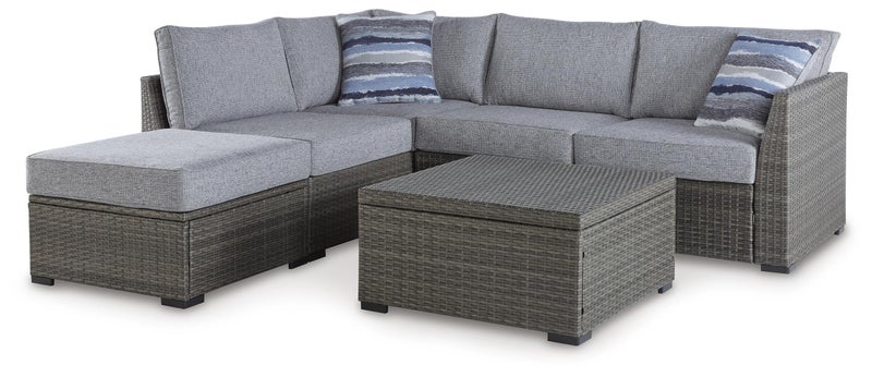 Petal Road 4-Piece Outdoor Sectional Set, Gray