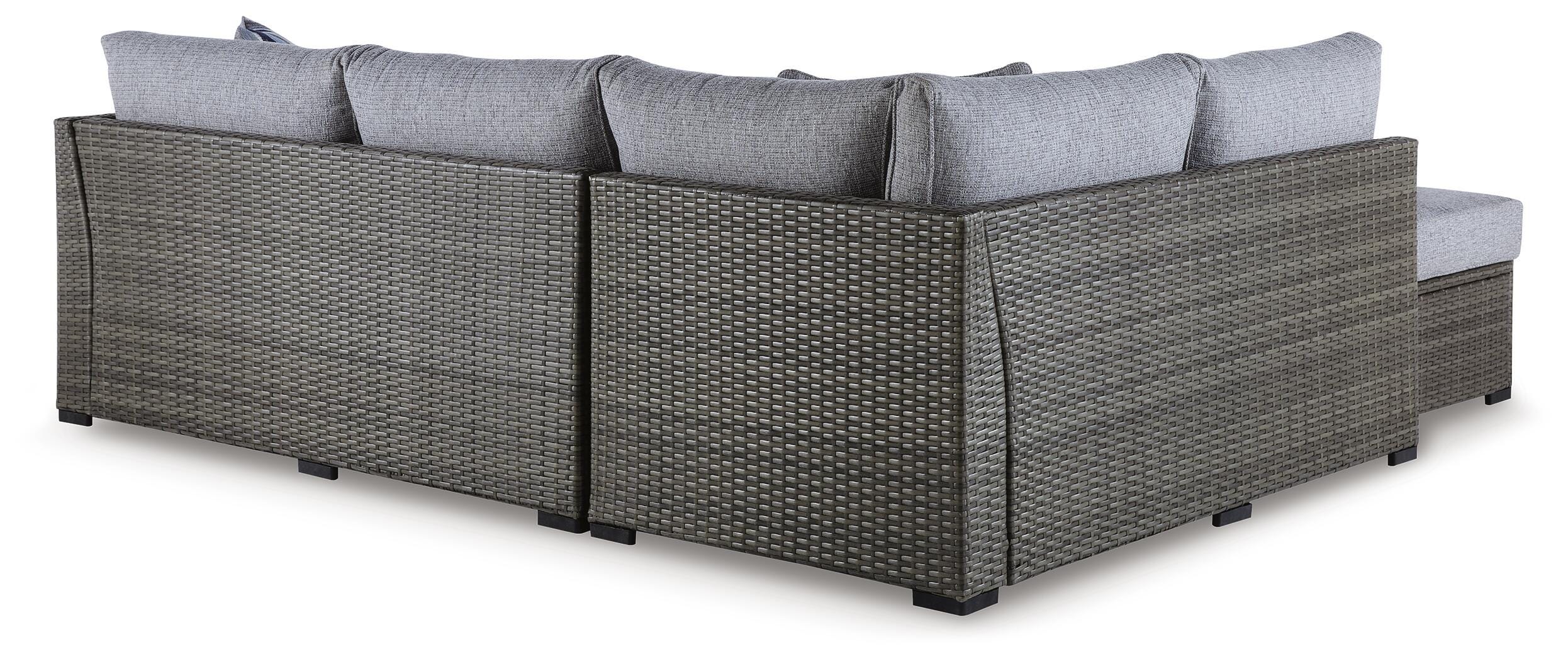 Petal Road Outdoor Loveseat Sectional/Ottoman/Table Set (Set of 4) - image 5