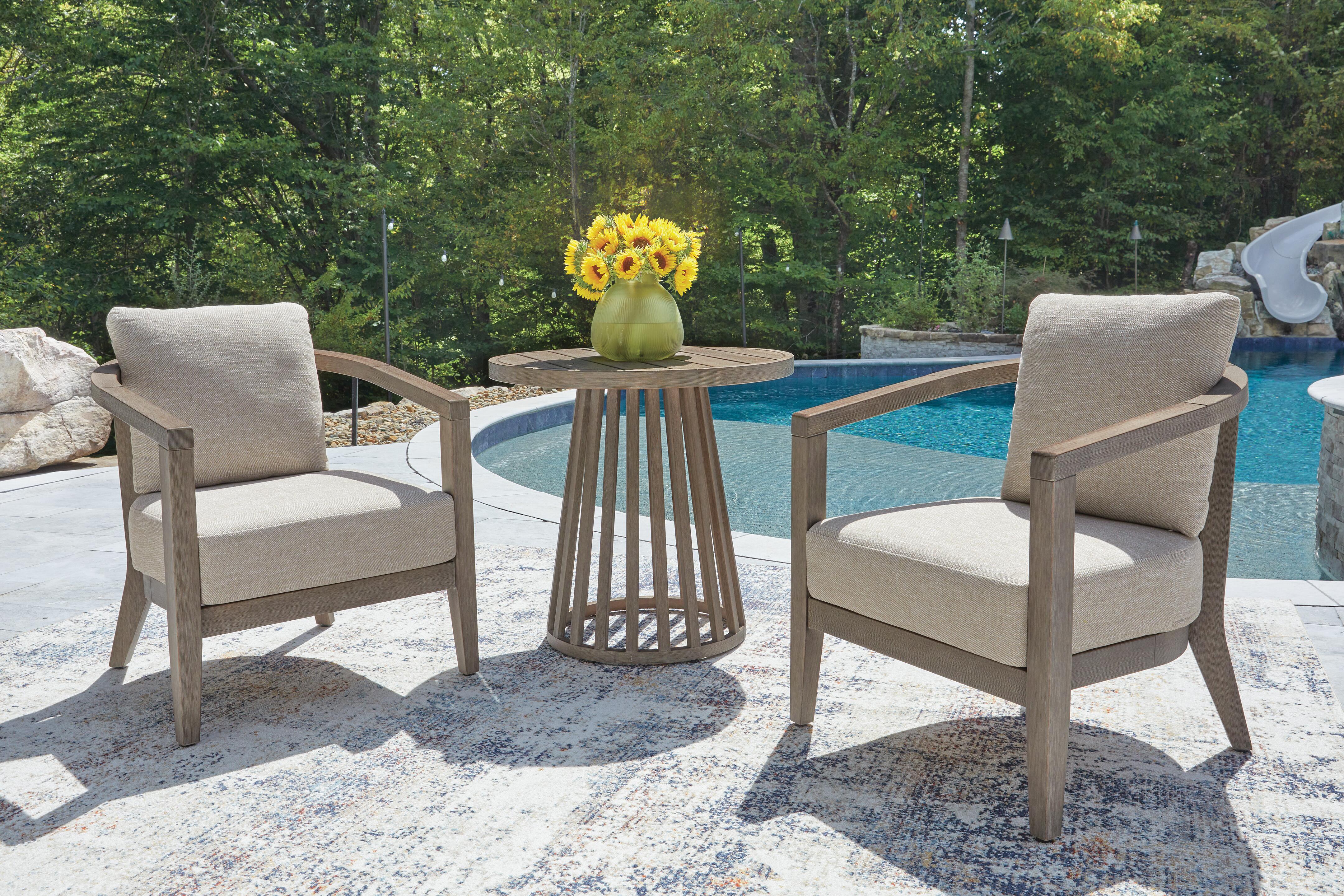 Sunset Lake Outdoor Chairs with Cushions/Table (Set of 3) - image 9