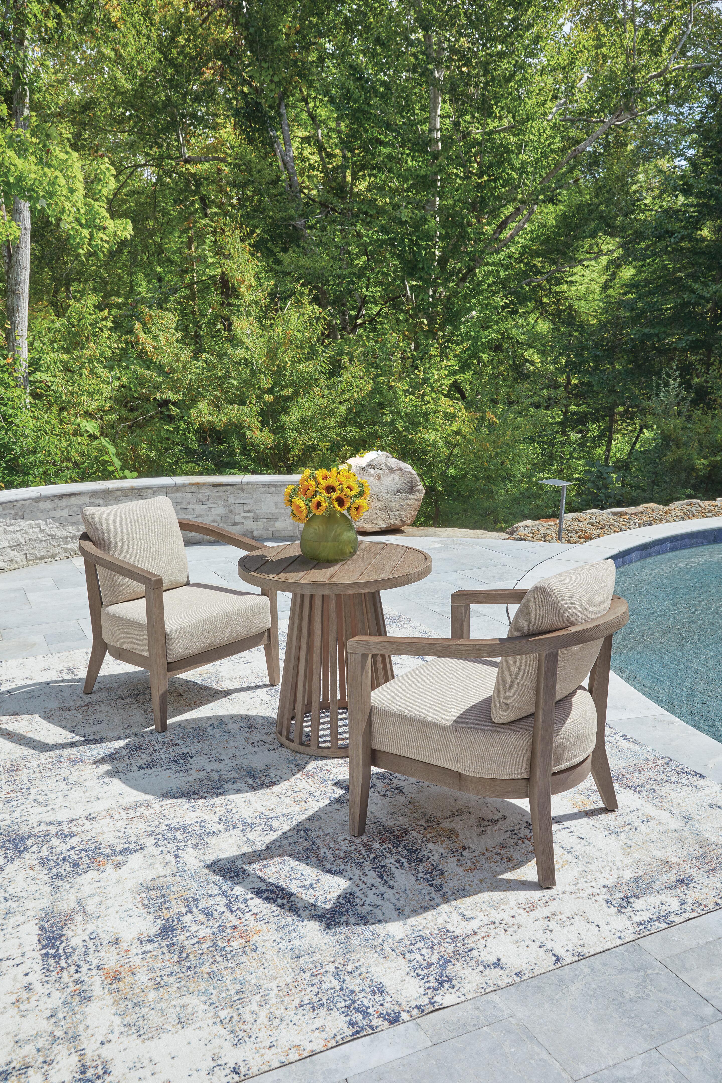 Sunset Lake Outdoor Chairs with Cushions/Table (Set of 3) - image 10