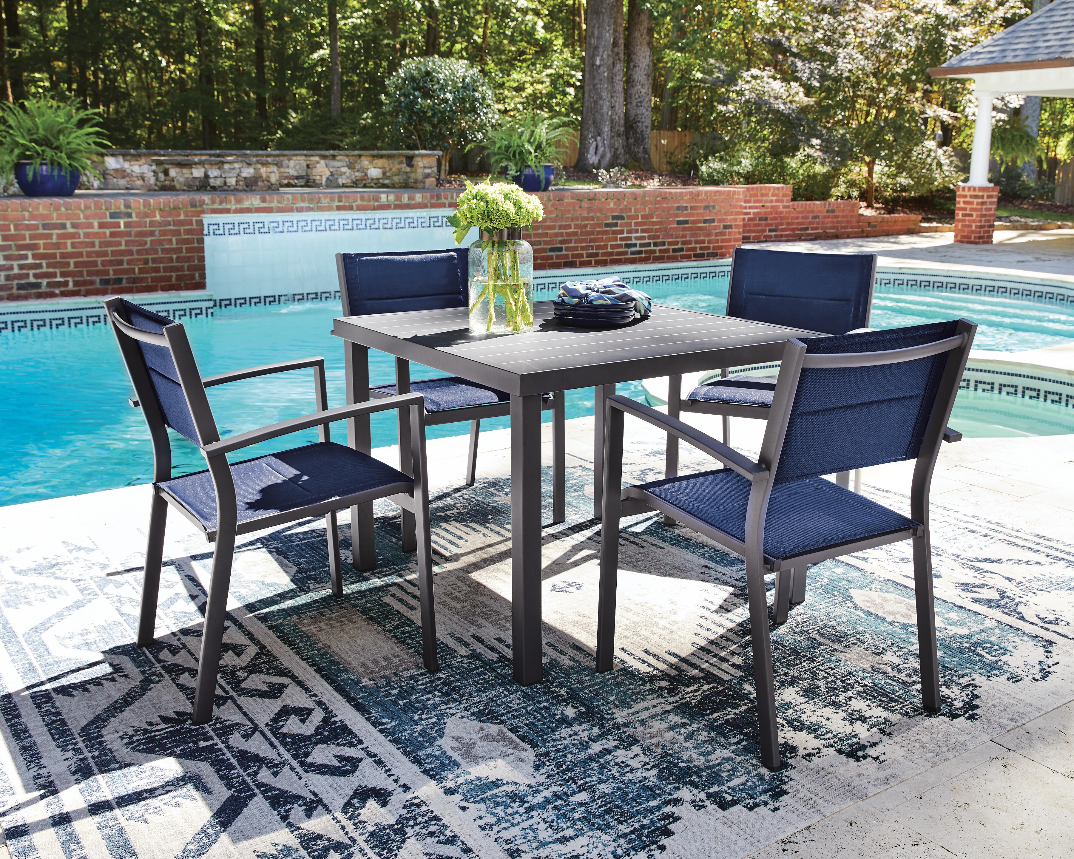 Point Bonita Outdoor Dining Table and 4 Chairs, , large