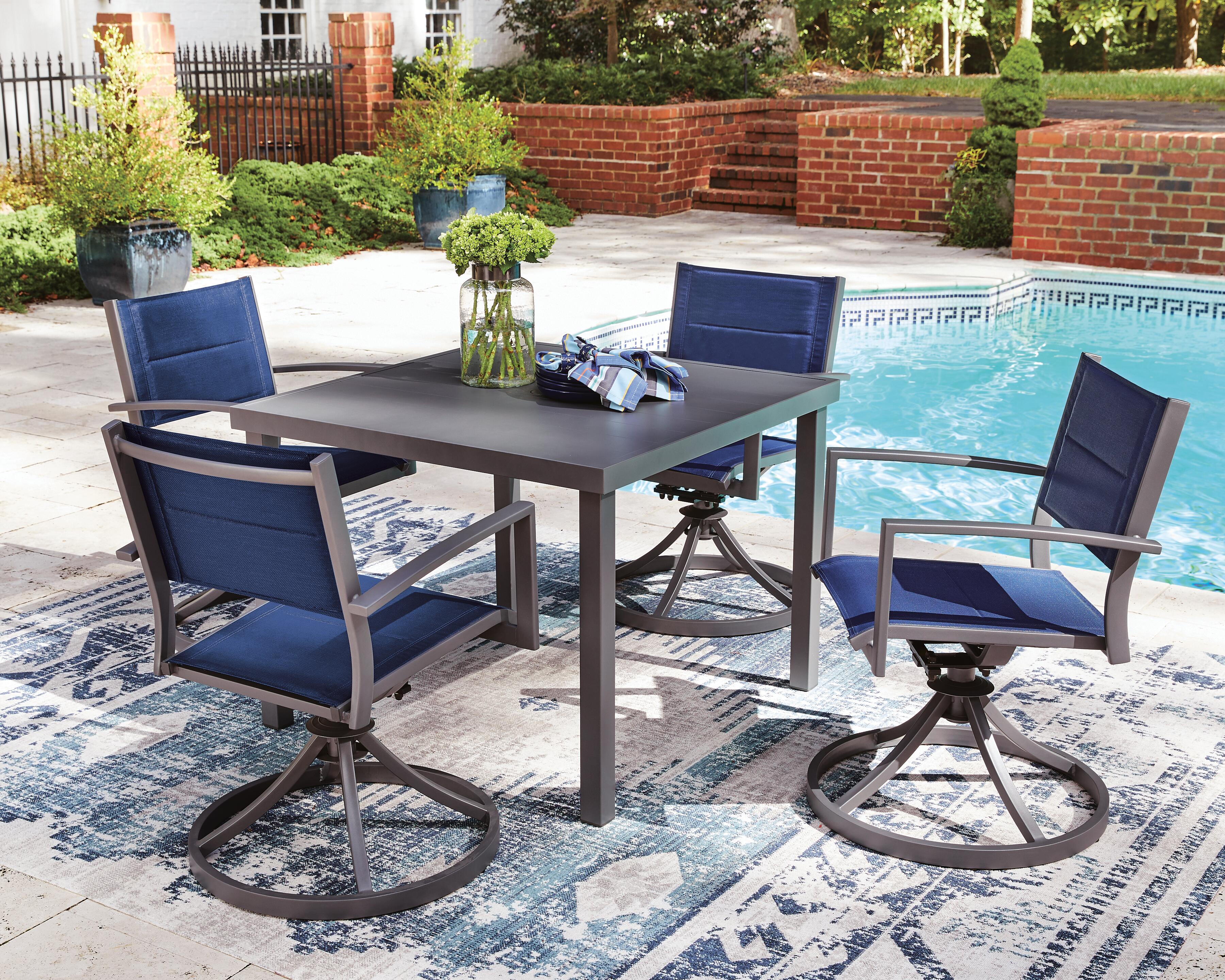 Point Bonita Outdoor Dining Table and 4 Chairs, , large
