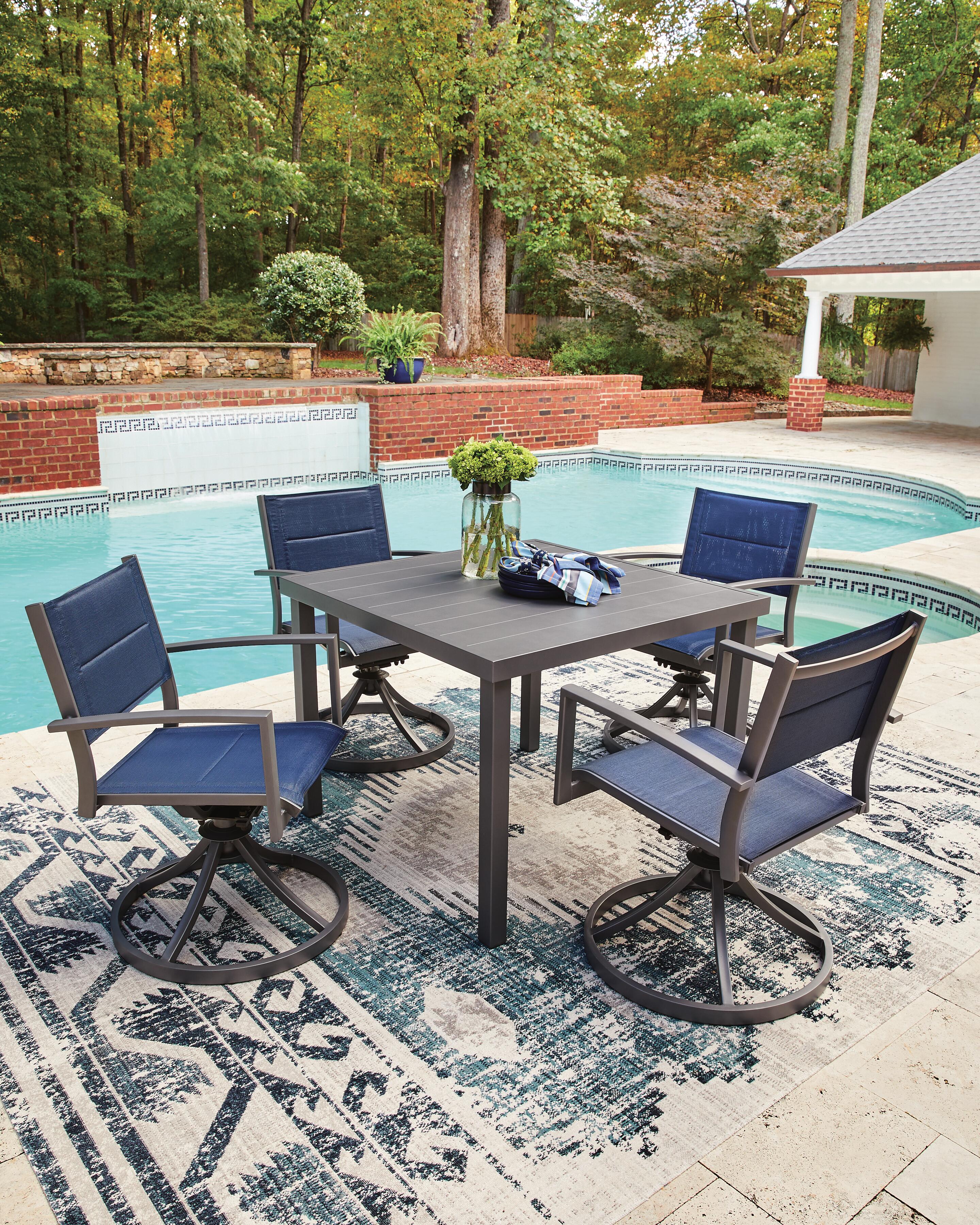 Point Bonita Outdoor Dining Table and 4 Chairs, , large