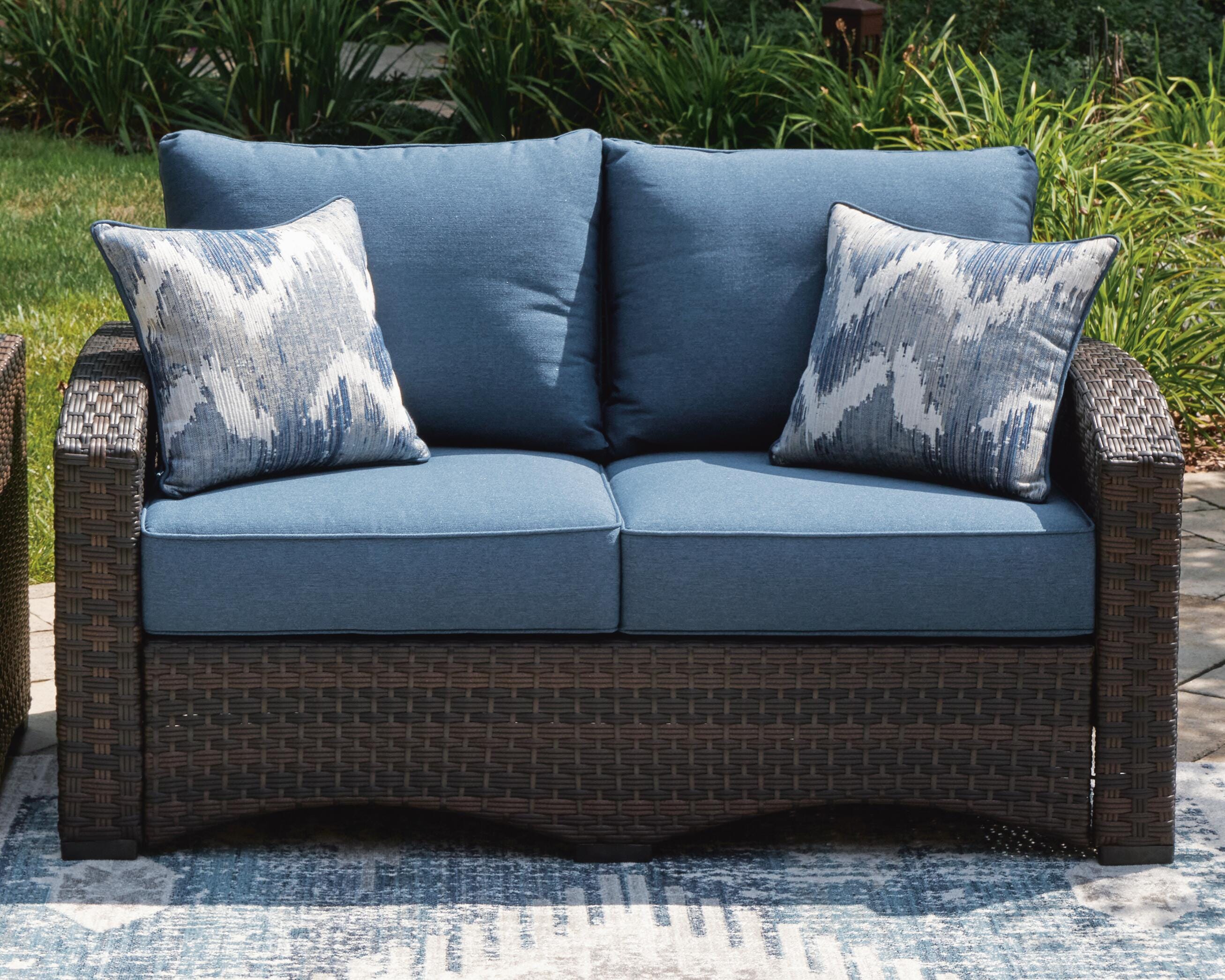 Windglow Outdoor Loveseat with Cushion, , large