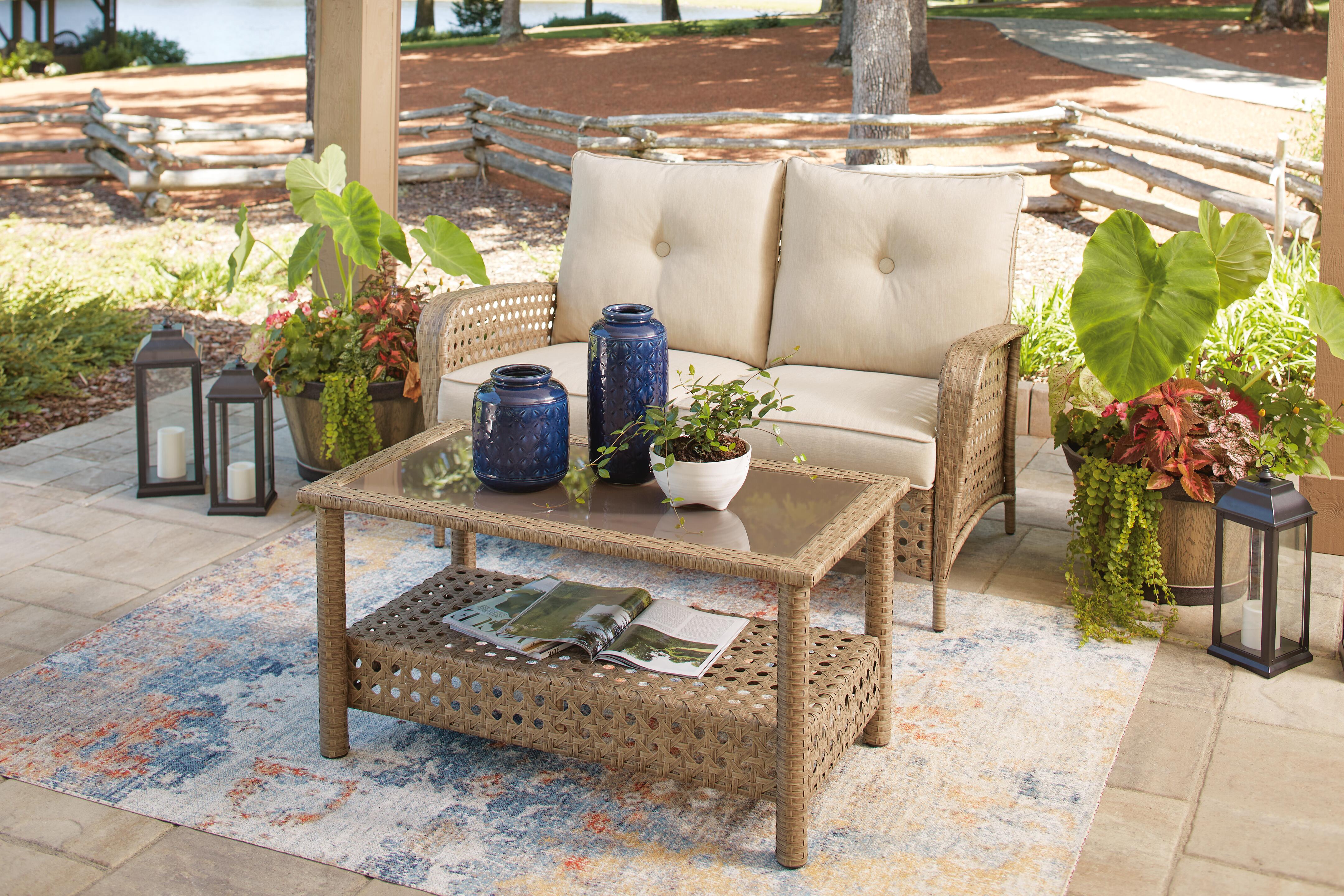 Braylee Outdoor Loveseat with Table (Set of 2) - image 1